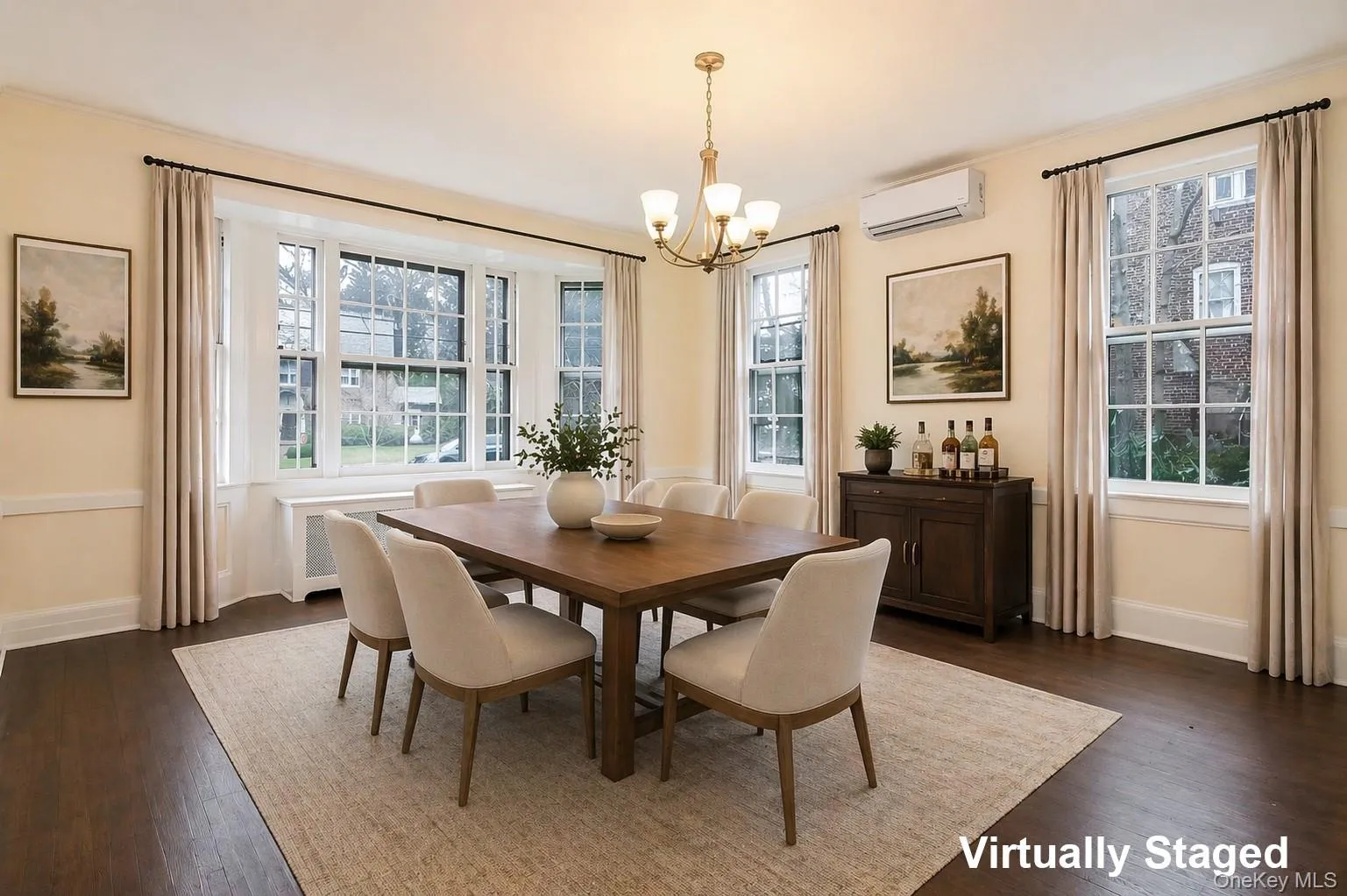 Virtually Staged Dining Room Virtually Staged Dining Room