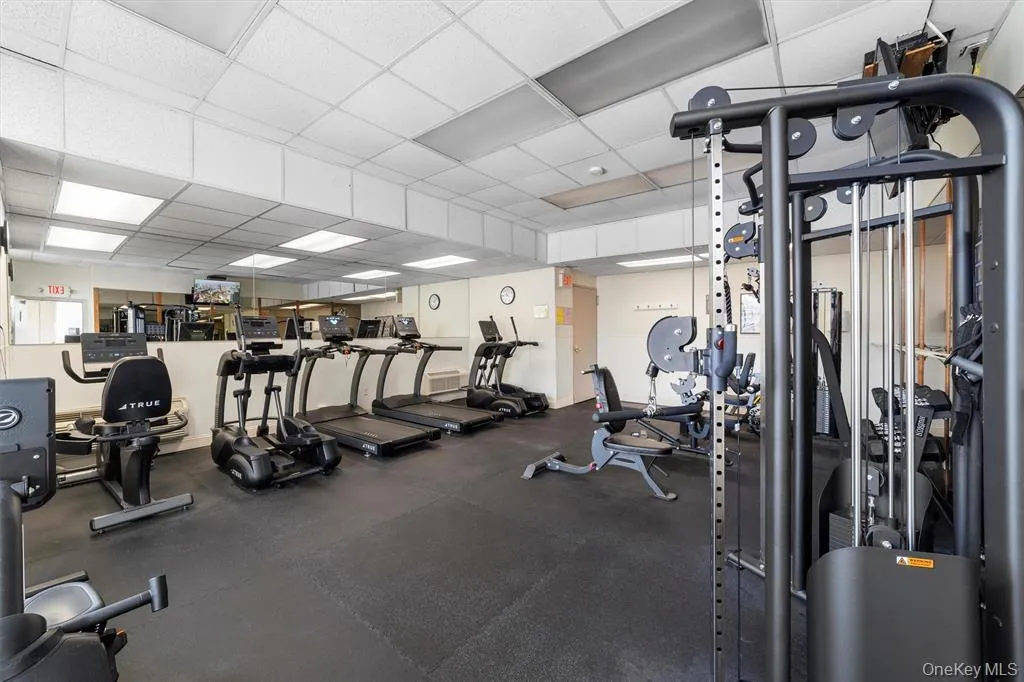 Community Fitness Center with a drop ceiling Community Fitness Center with a drop ceiling