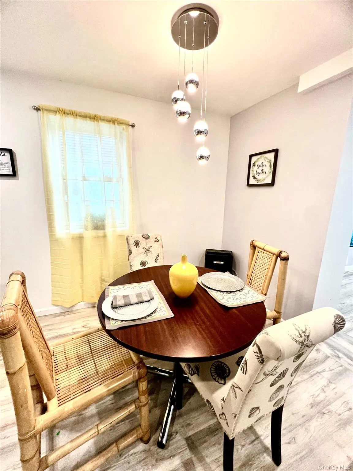 Dining area with wood finished floors Dining area with wood finished floors