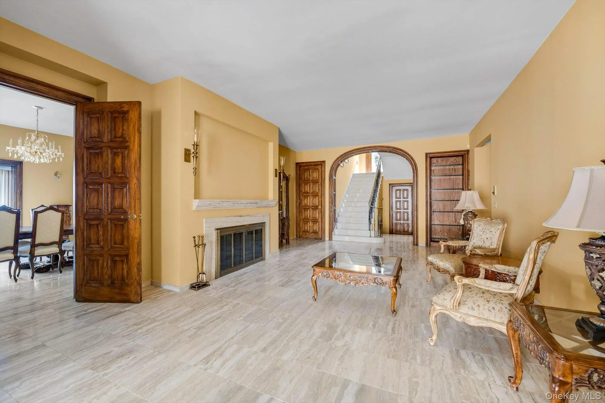 Formal Living Room with entry to Dining Room Formal Living Room with entry to Dining Room