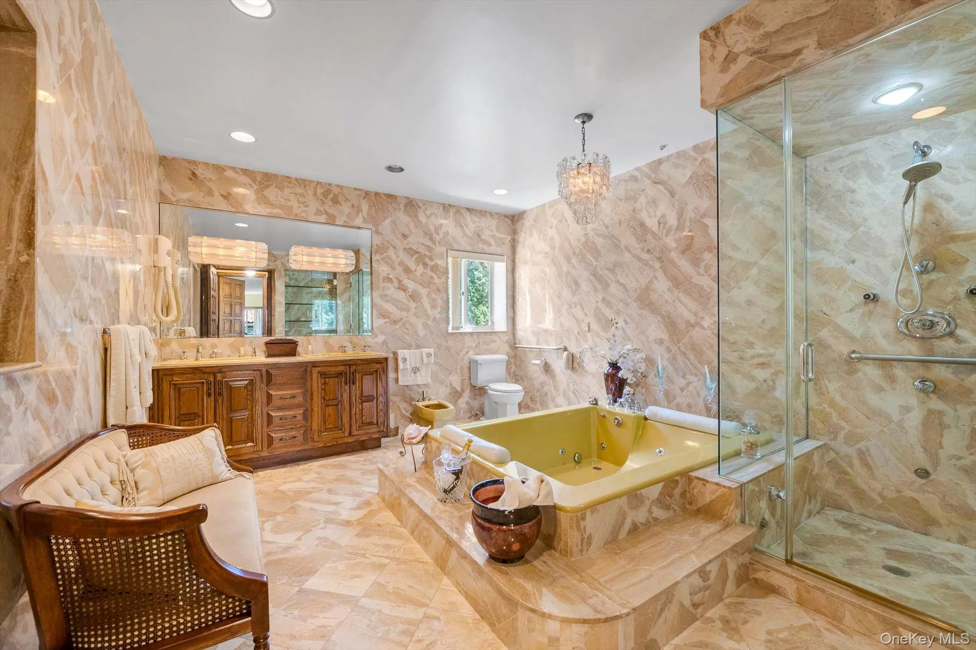 Primary Bathroom with Spa Shower and Jacuzzi Tub Primary Bathroom with Spa Shower and Jacuzzi Tub