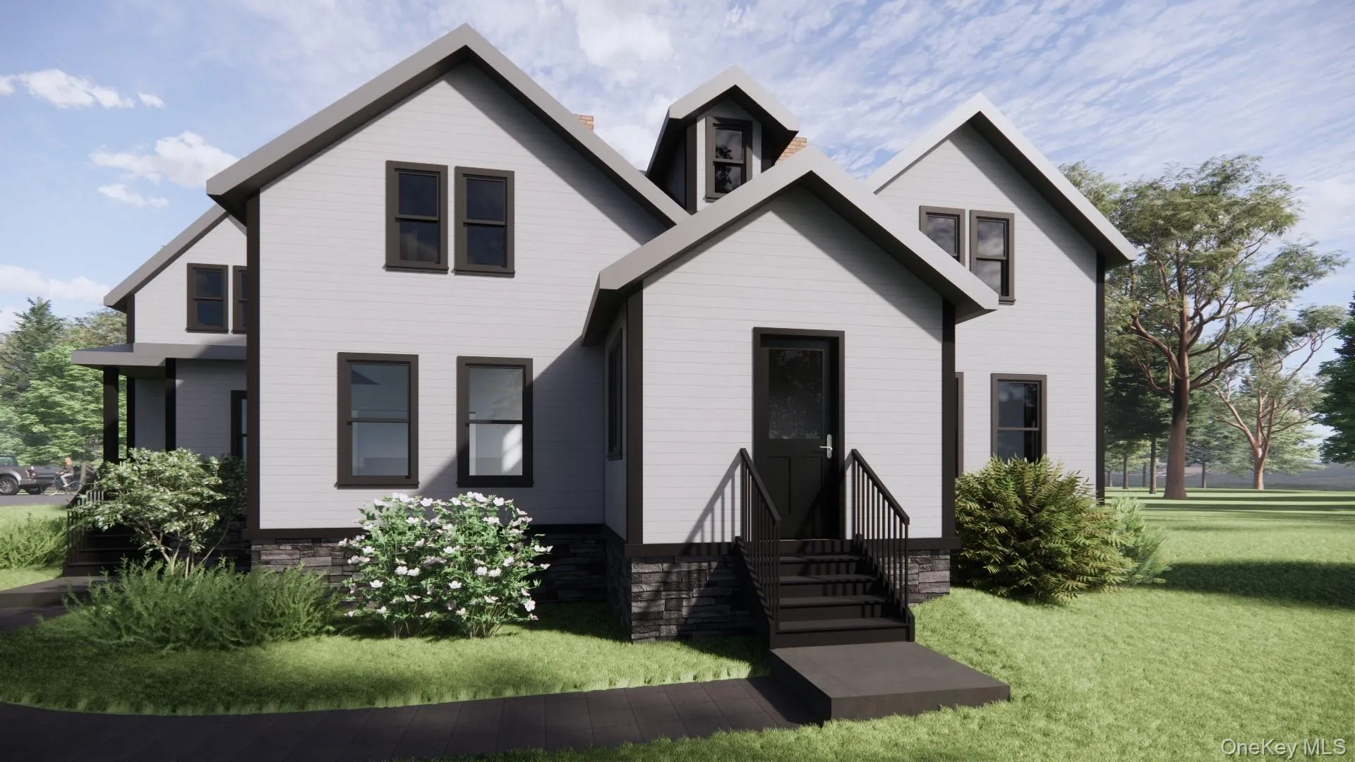 Artist Rendering of View of front of house featuring a front yard Artist Rendering of View of front of house featuring a front yard