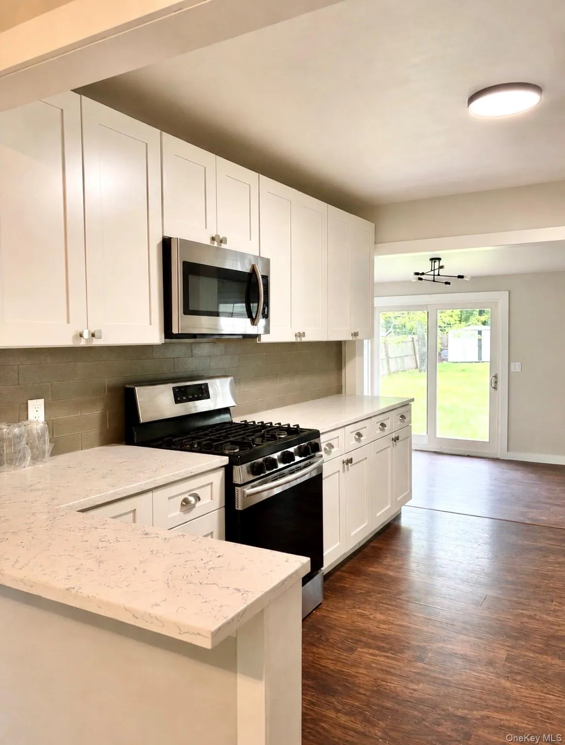 Kitchen with stainless steel appliances Kitchen with stainless steel appliances