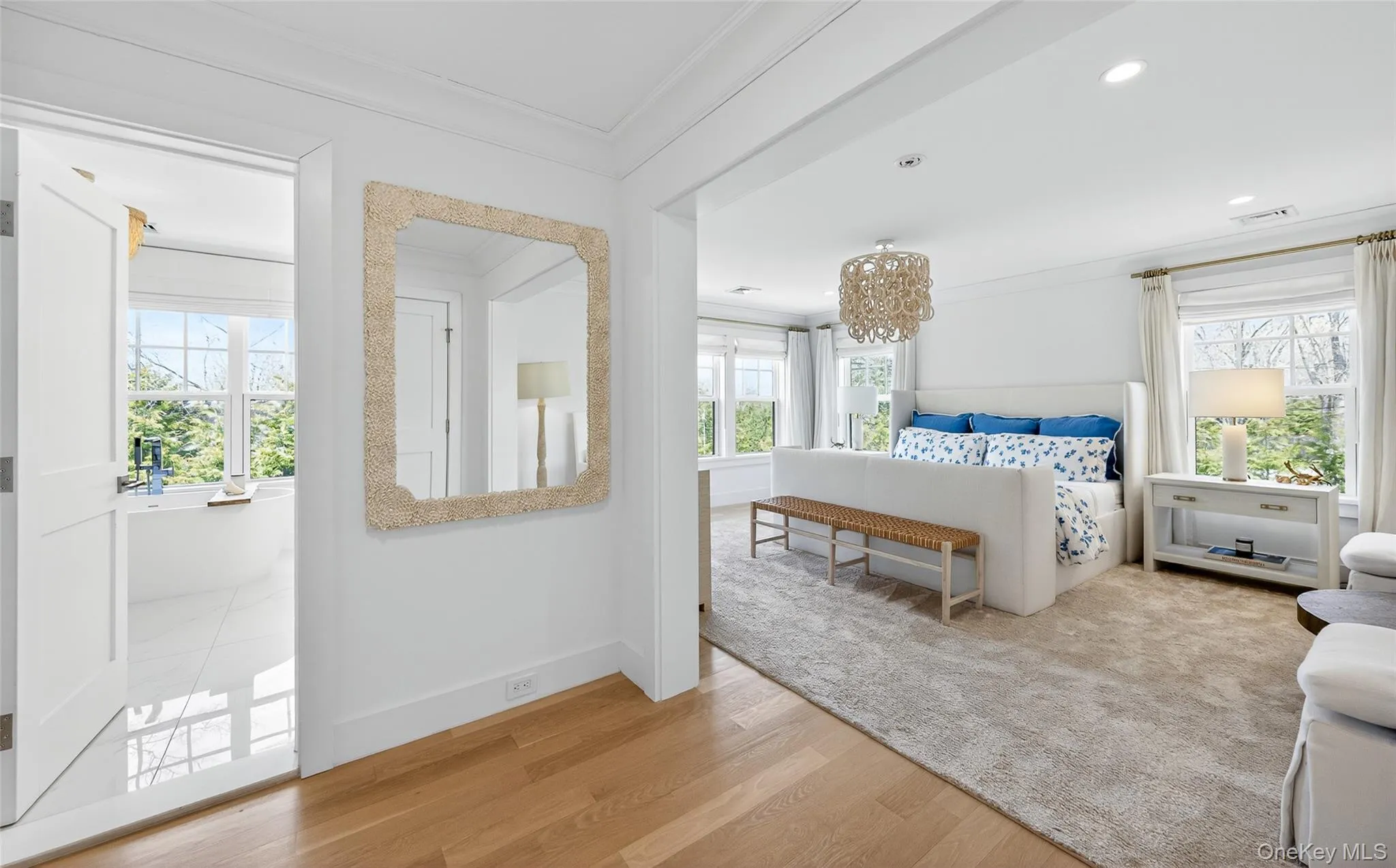 Primary bedroom with walk in closets Primary bedroom with walk in closets