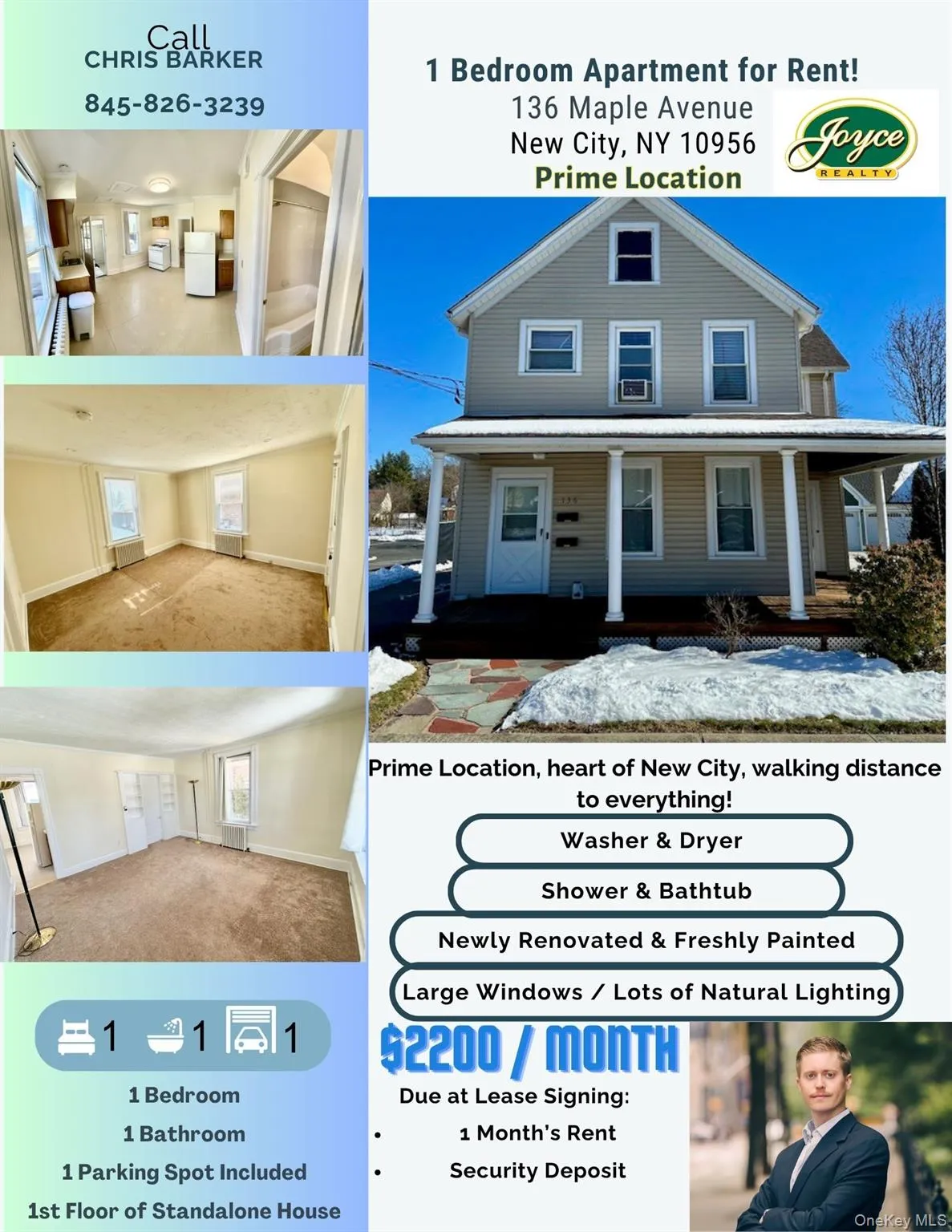136 Maple Avenue, Clarkstown, NY, 1 Bedroom Bedrooms, 3 Rooms Rooms,1 BathroomBathrooms,Residential Lease,For Rent,Maple,0,990028 136 Maple Avenue, Clarkstown, NY, 1 Bedroom Bedrooms, 3 Rooms Rooms,1 BathroomBathrooms,Residential Lease,For Rent,Maple,0,990028
