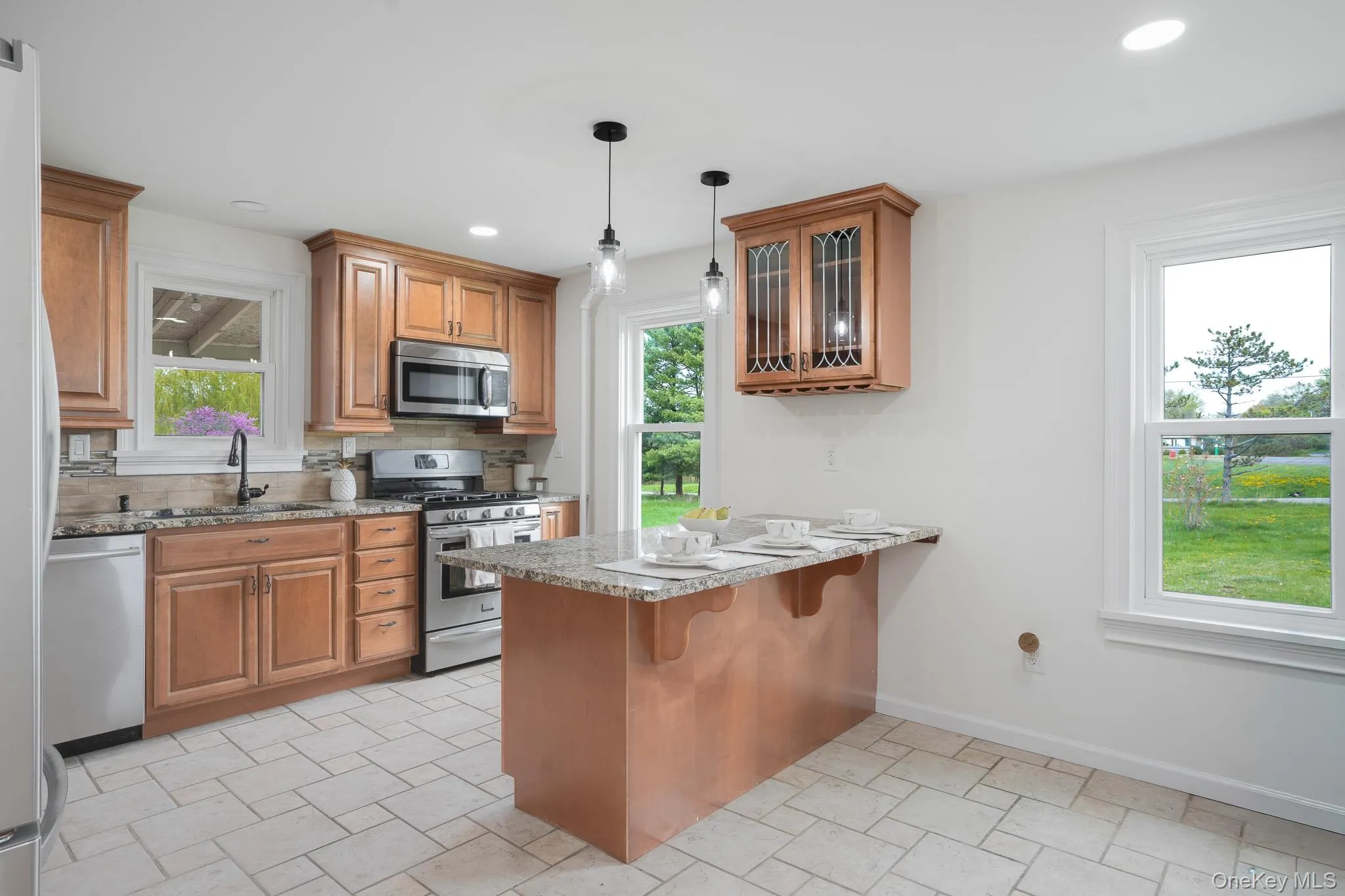 Spacious enough to comfortably accommodate a dining area. Spacious enough to comfortably accommodate a dining area.