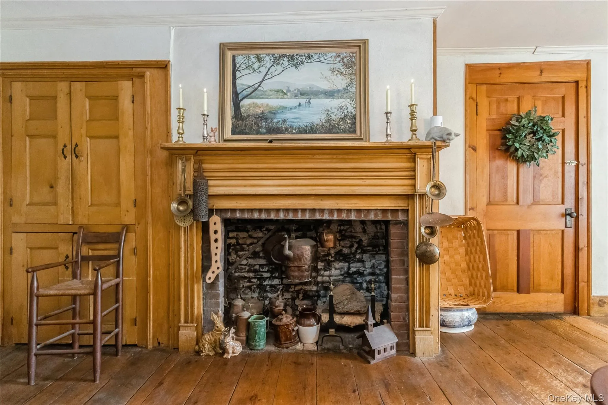 Dining Room fireplace with cauldrons. Addl closed Dining Room fireplace with cauldrons. Addl closed