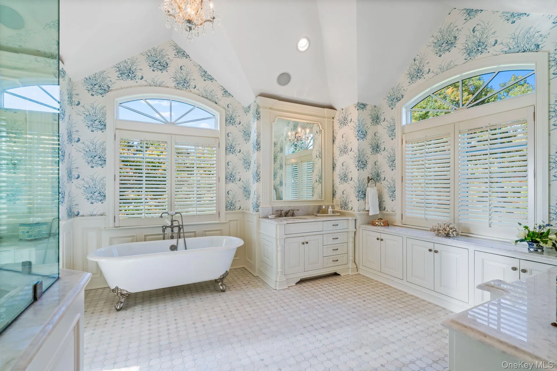 Custom Cabinetry, Marble Flooring Custom Cabinetry, Marble Flooring