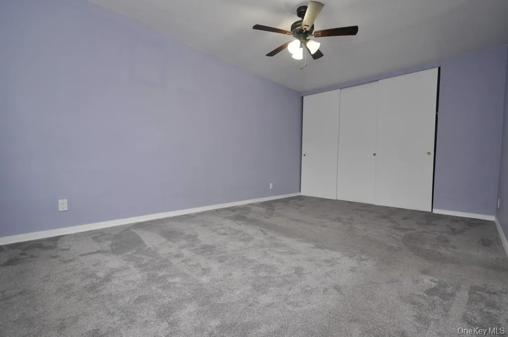 The large main bedroom is almost as large as the living room and has a wall of closets and covered refinished hardwood floors. The bedroom can easily accommodate a king size bed, dresser, night stands and reading chair. The bedroom is 16'-8" x 10'-7". The large main bedroom is almost as large as the living room and has a wall of closets and covered refinished hardwood floors. The bedroom can easily accommodate a king size bed, dresser, night stands and reading chair. The bedroom is 16'-8" x 10'-7".