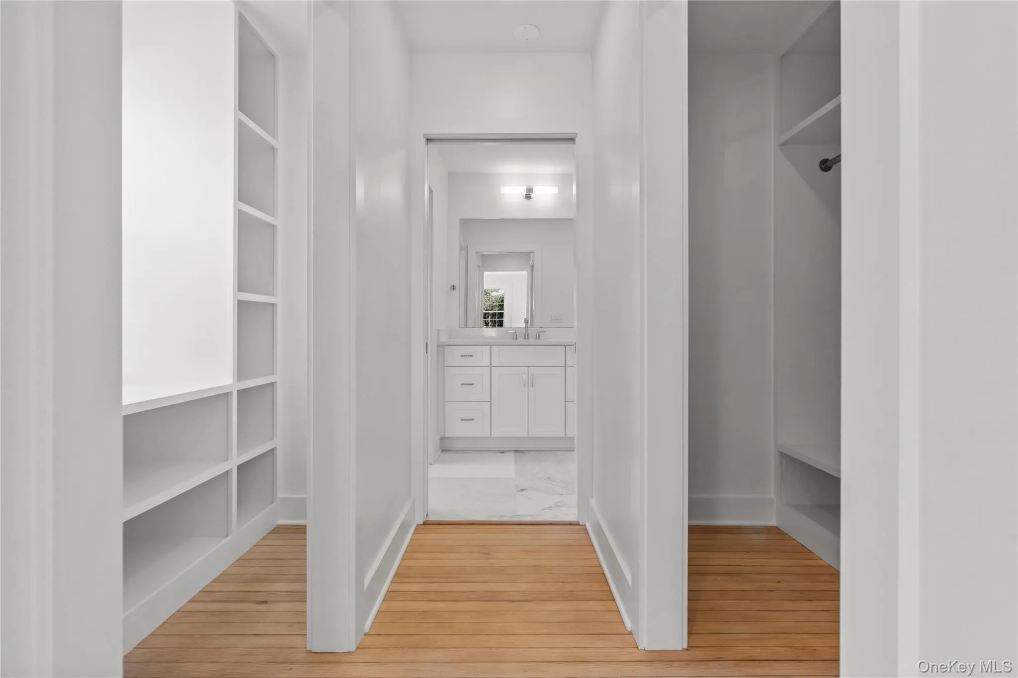 His and her closets. His and her closets.