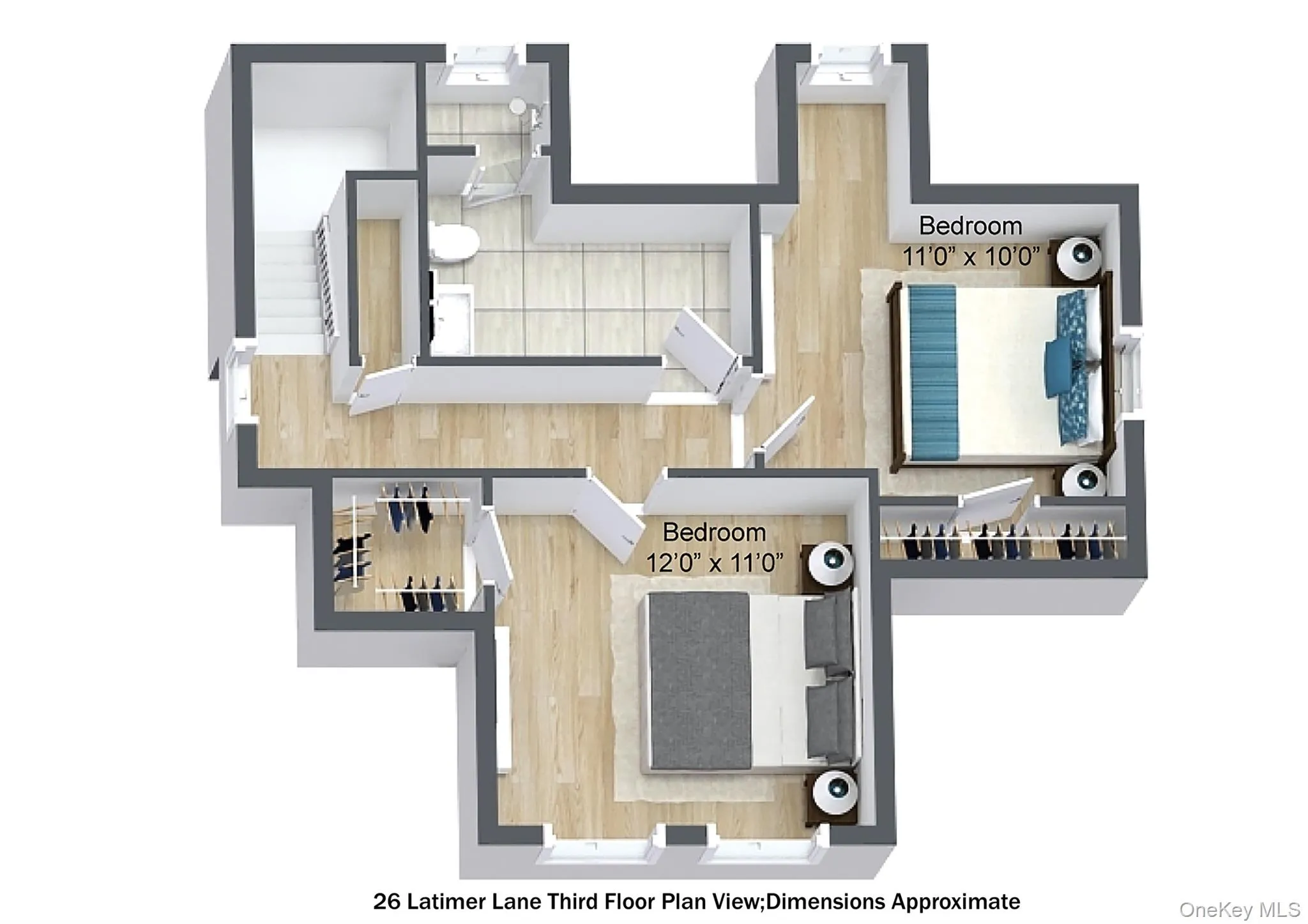 Third Floor. Dimensions approximate. Third Floor. Dimensions approximate.
