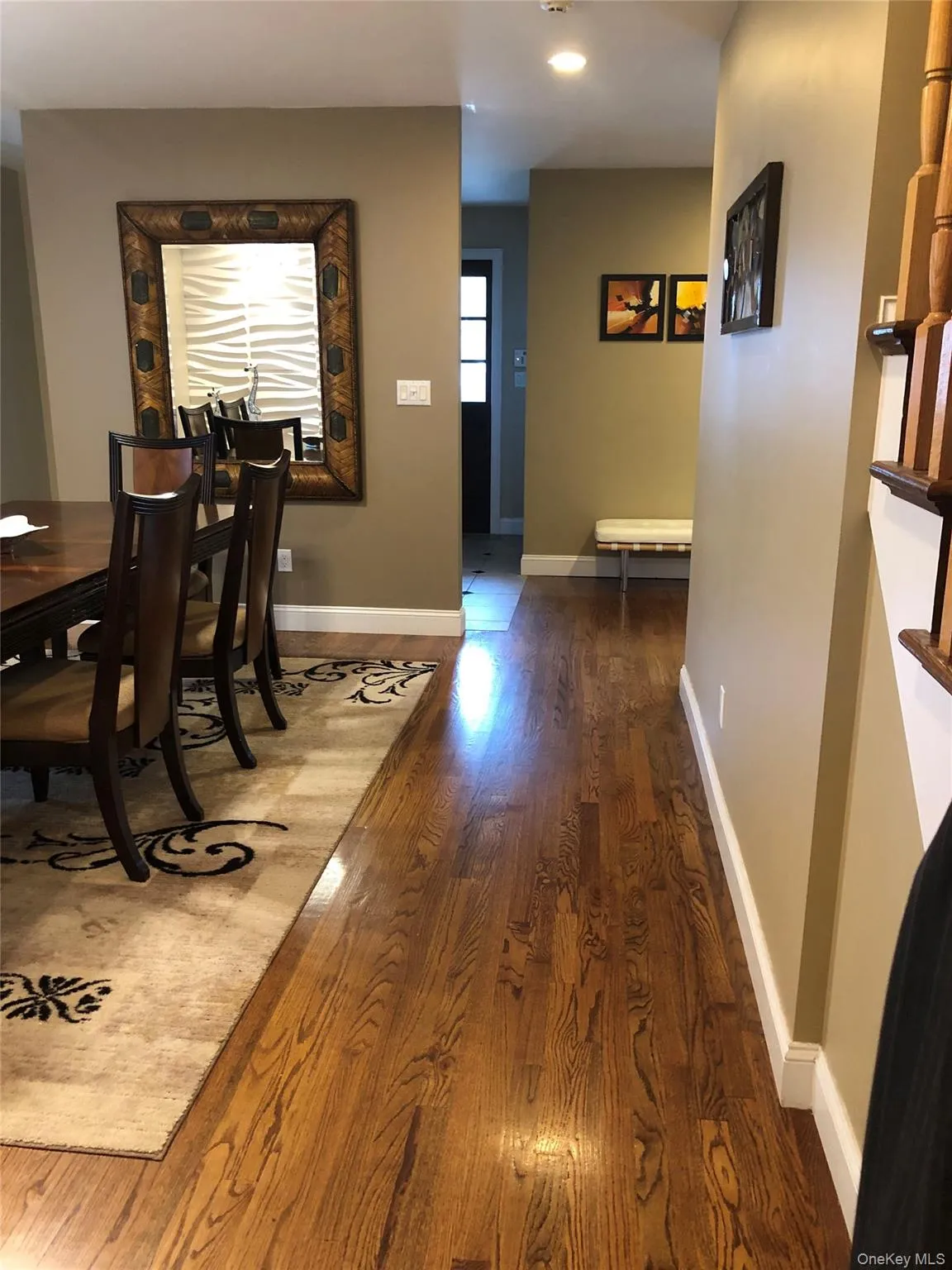 Dining room looking at the entry foyer Dining room looking at the entry foyer