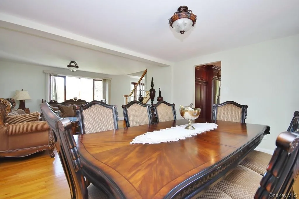 Hardwood floors in dining room Hardwood floors in dining room