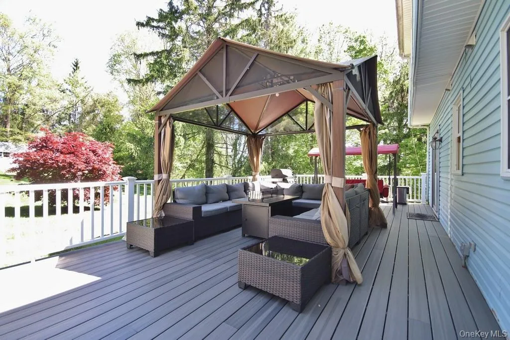 View of gazebo on deck View of gazebo on deck