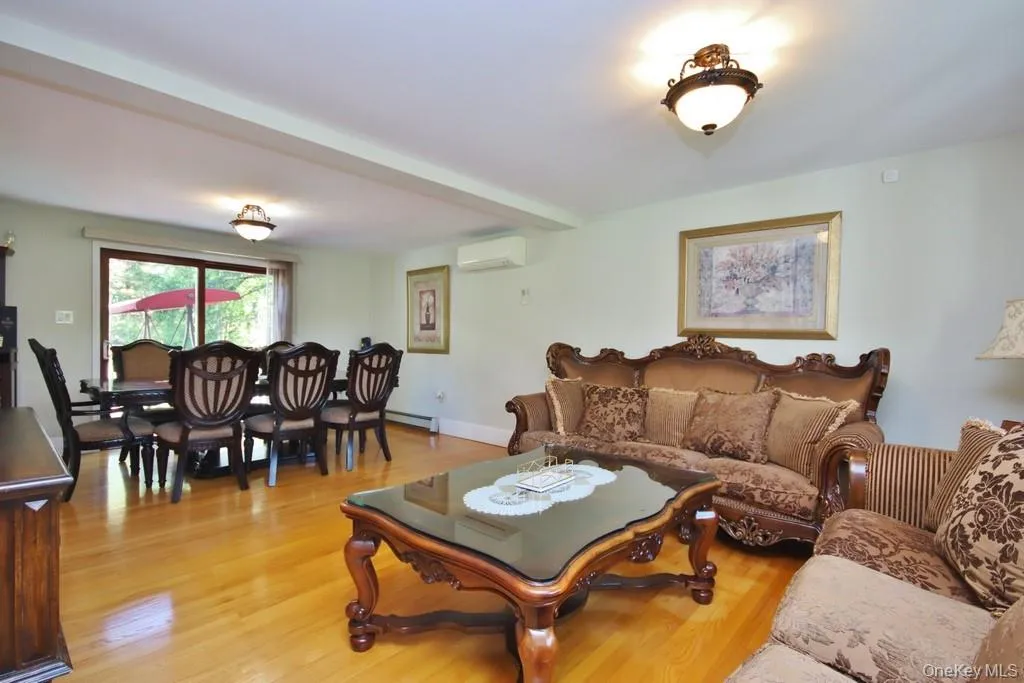 Living room has hardwood floors Living room has hardwood floors
