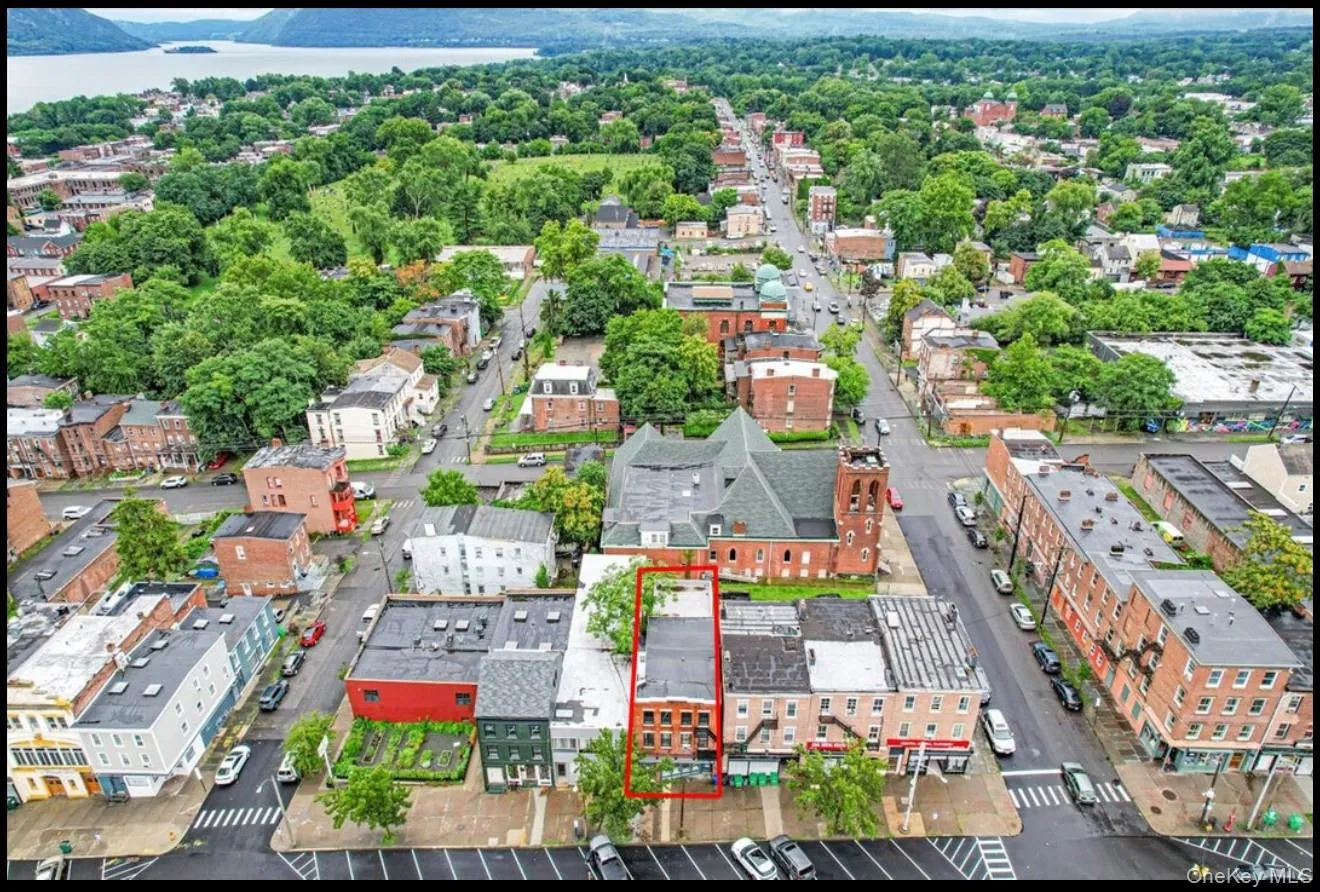 Aerial overview of property's location with property parcel outlined Aerial overview of property's location with property parcel outlined
