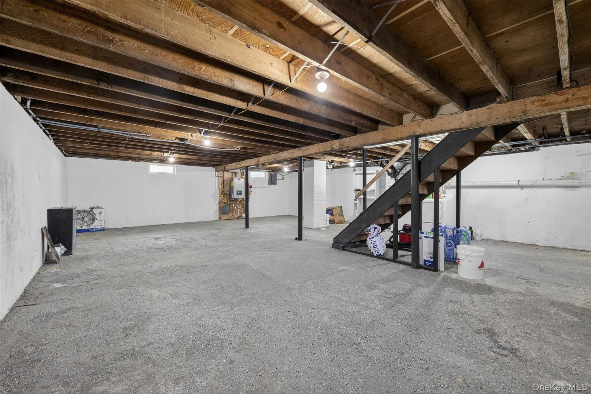 Unfinished basement with storage space or room for whatever you need Unfinished basement with storage space or room for whatever you need