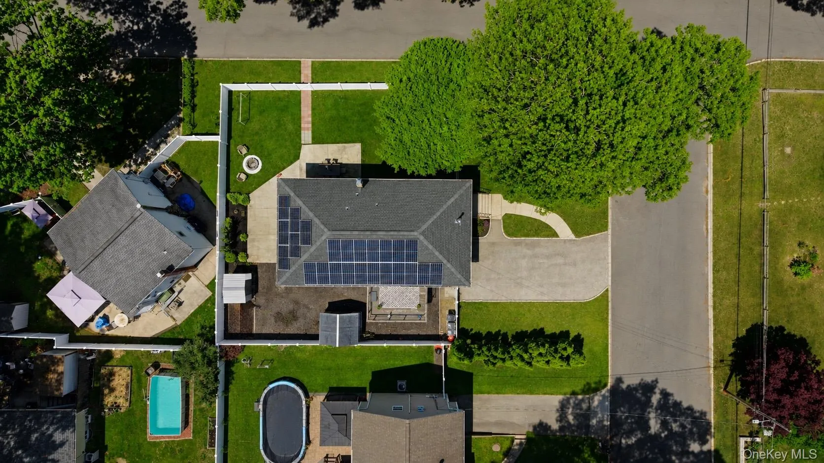 Aerial perspective highlighting the property's layout Aerial perspective highlighting the property's layout