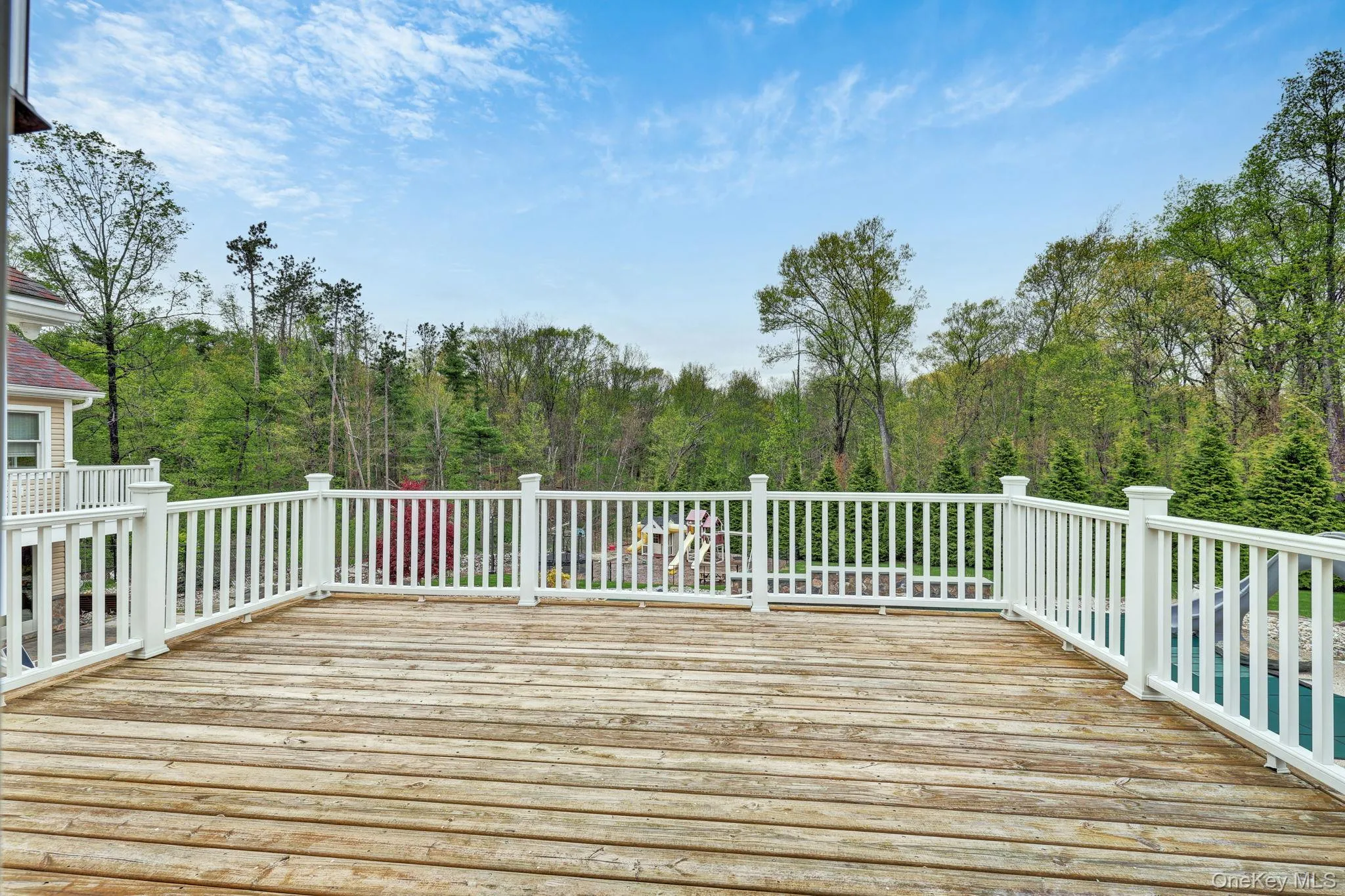 Back deck off of kitchen. Back deck off of kitchen.