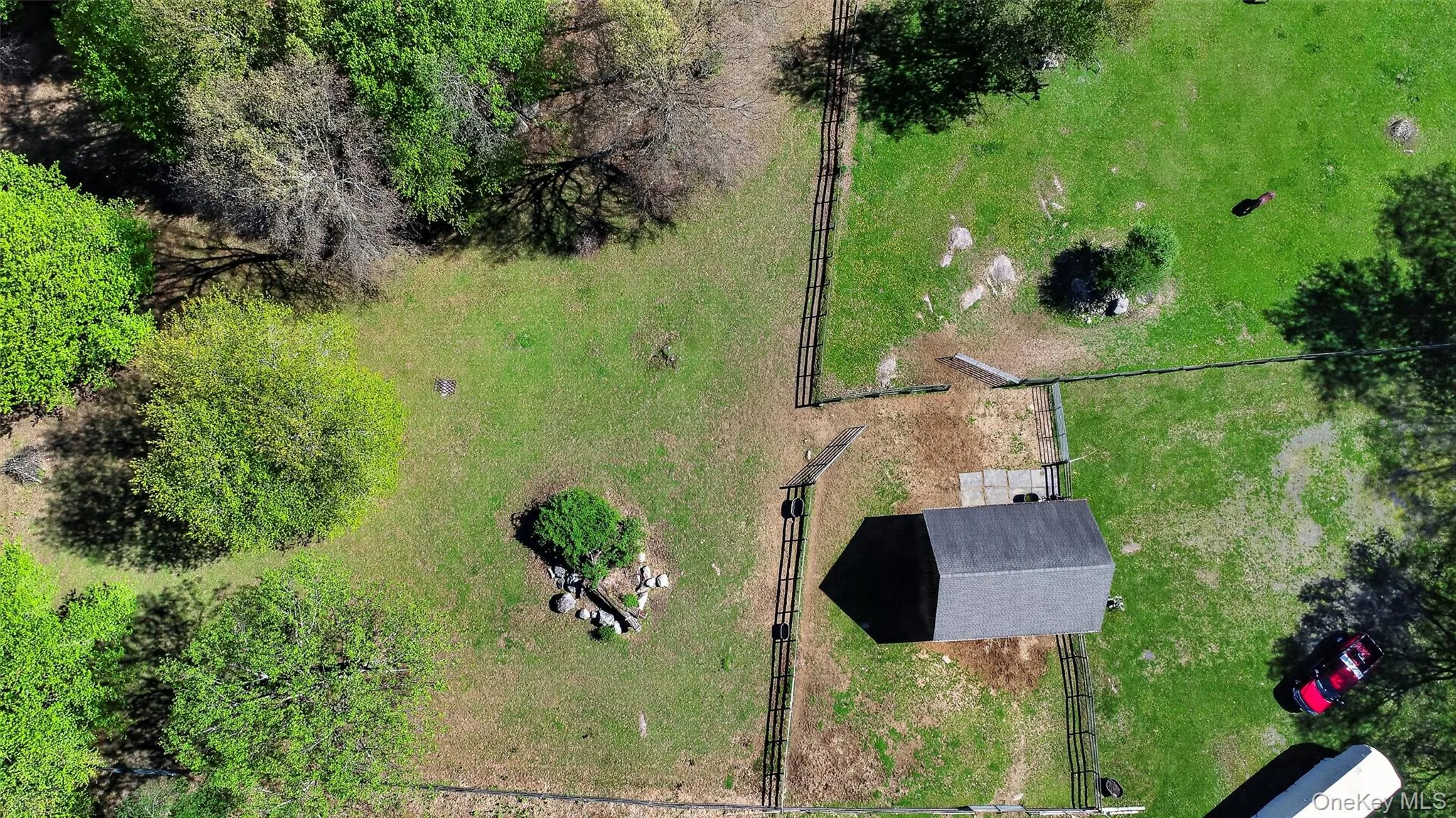 The 3 board fenced paddocks are set up for ease of rotation. The 3 board fenced paddocks are set up for ease of rotation.