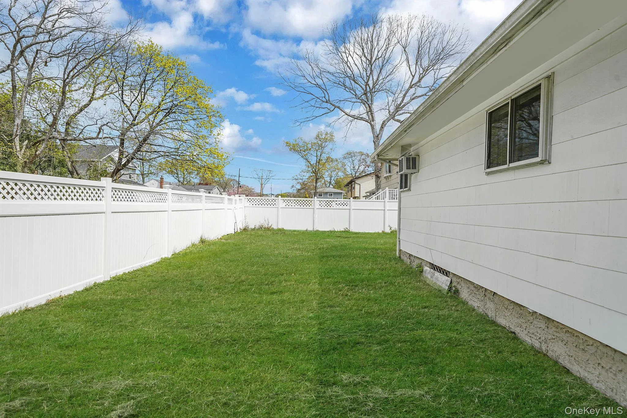 Fenced yard Fenced yard