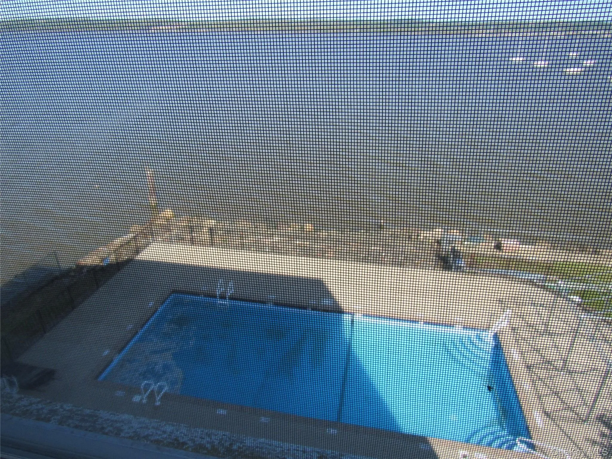pool as seen from bedroom window pool as seen from bedroom window