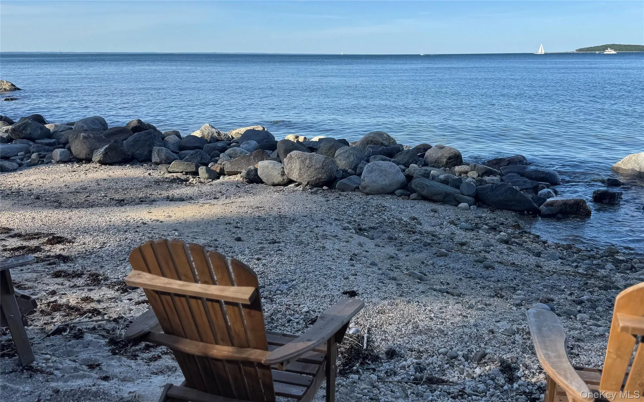 Beach in front of property overlooking LI Sound Beach in front of property overlooking LI Sound