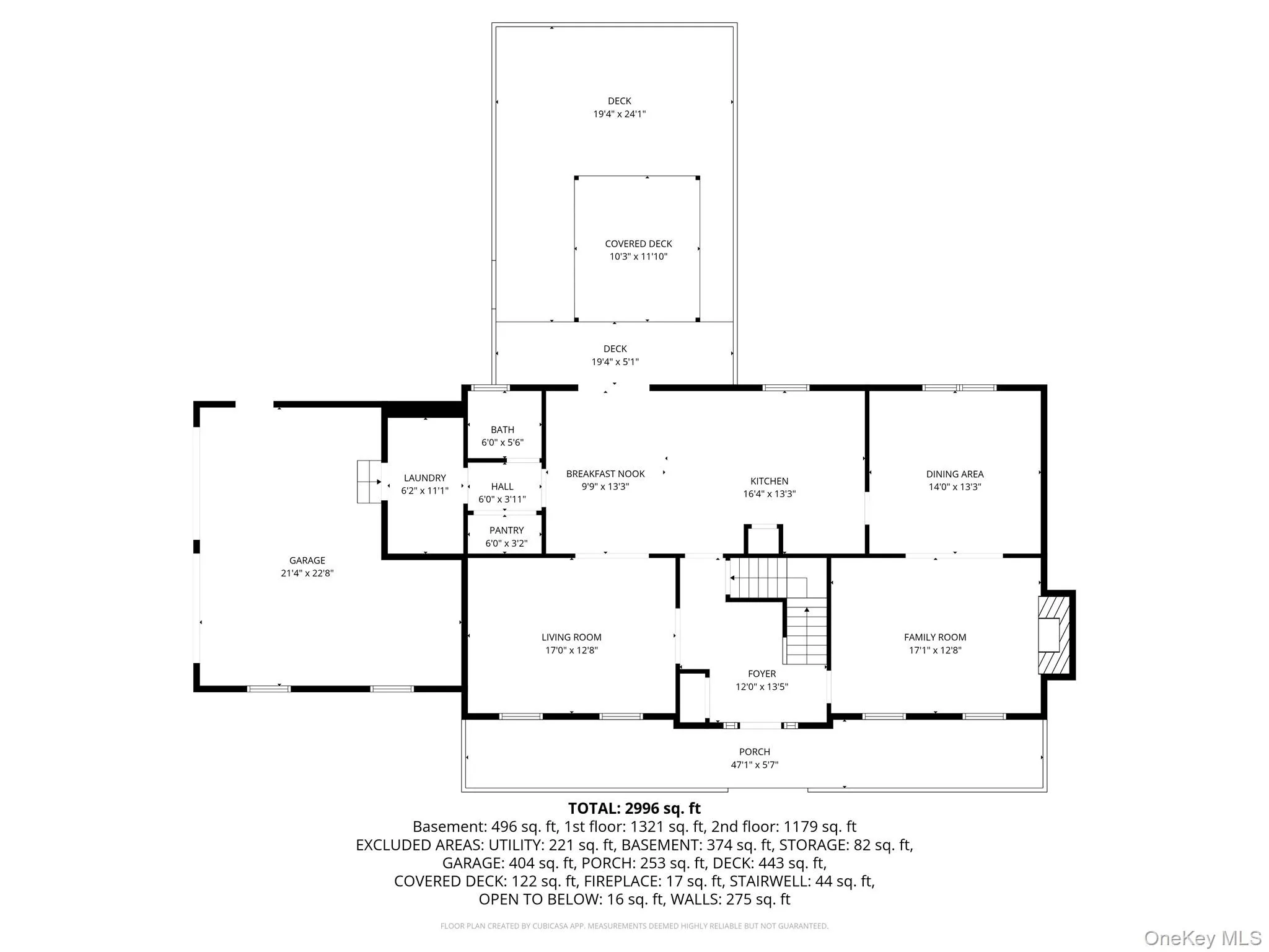 1st Floor Floorplan w/Deck 1st Floor Floorplan w/Deck