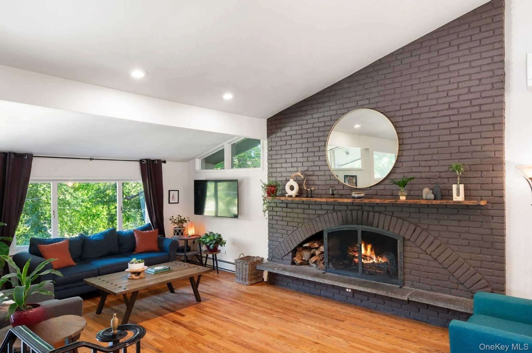 Living Room with Fireplace Living Room with Fireplace