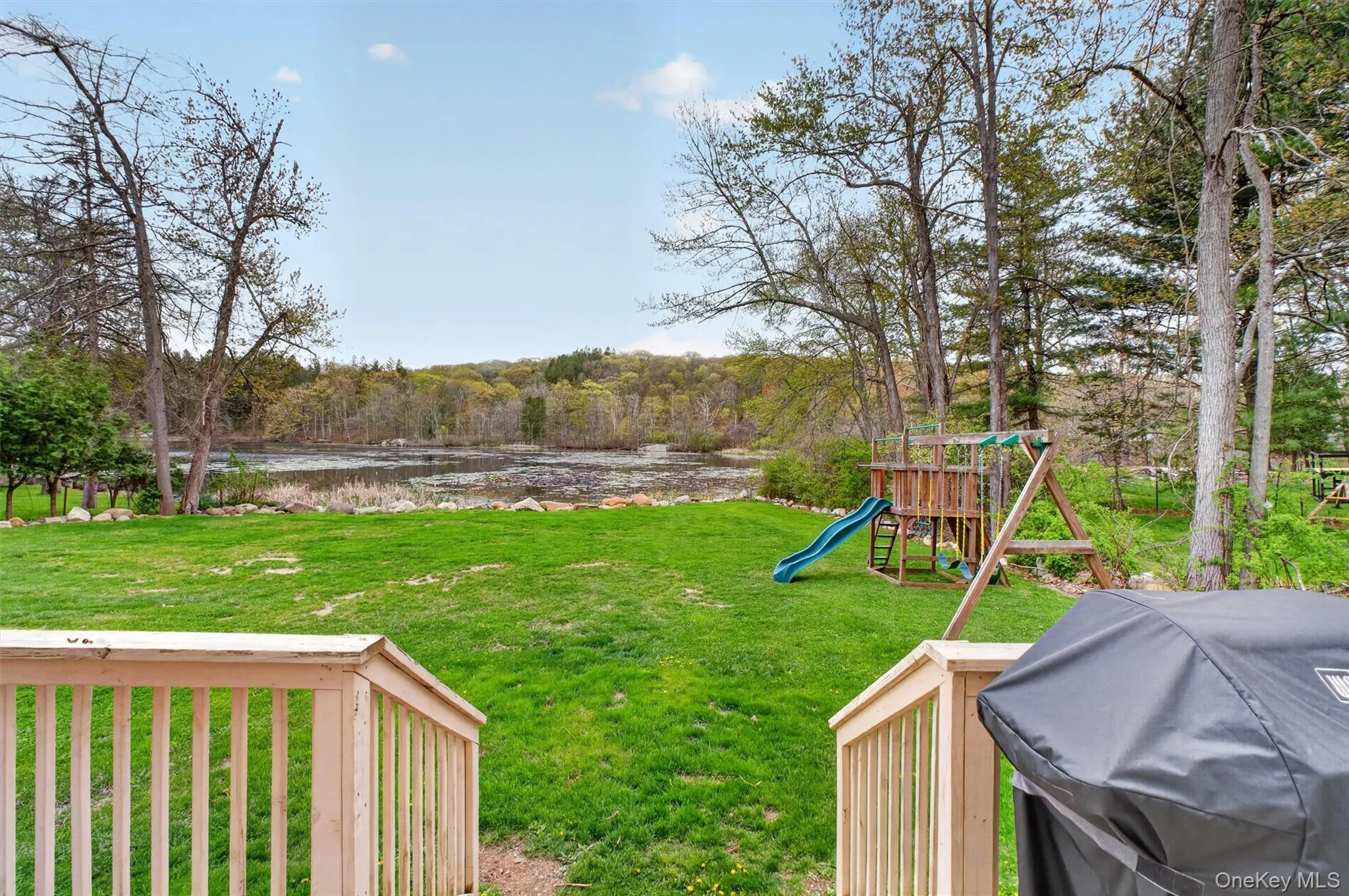 Deck with Stairs to Lake Deck with Stairs to Lake