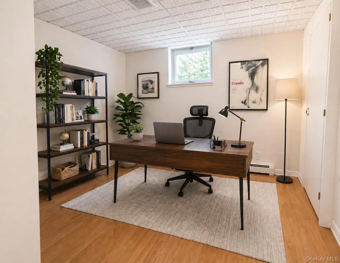 Basement private office digitally staged. Basement private office digitally staged.