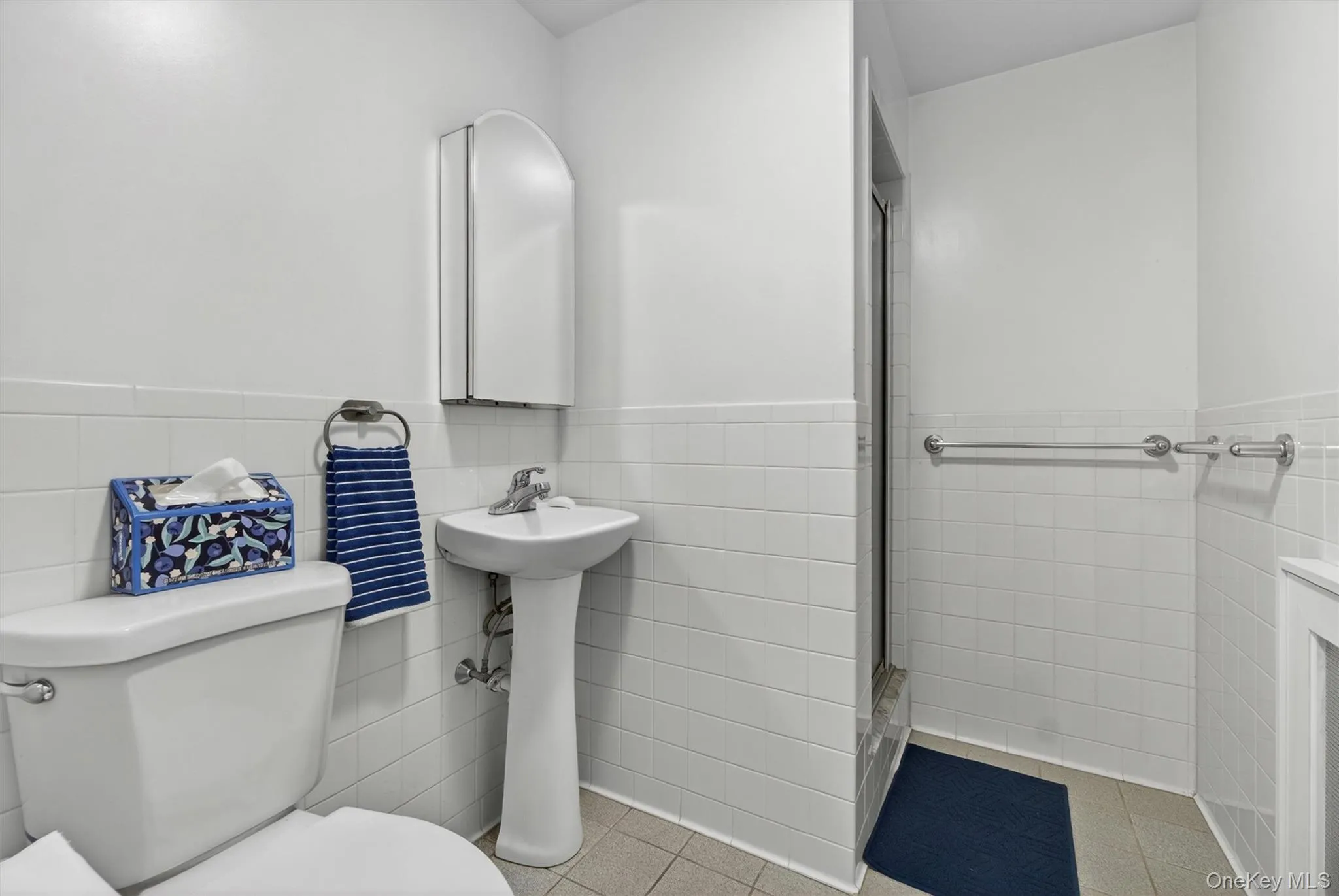 Full bathroom with shower. Full bathroom with shower.