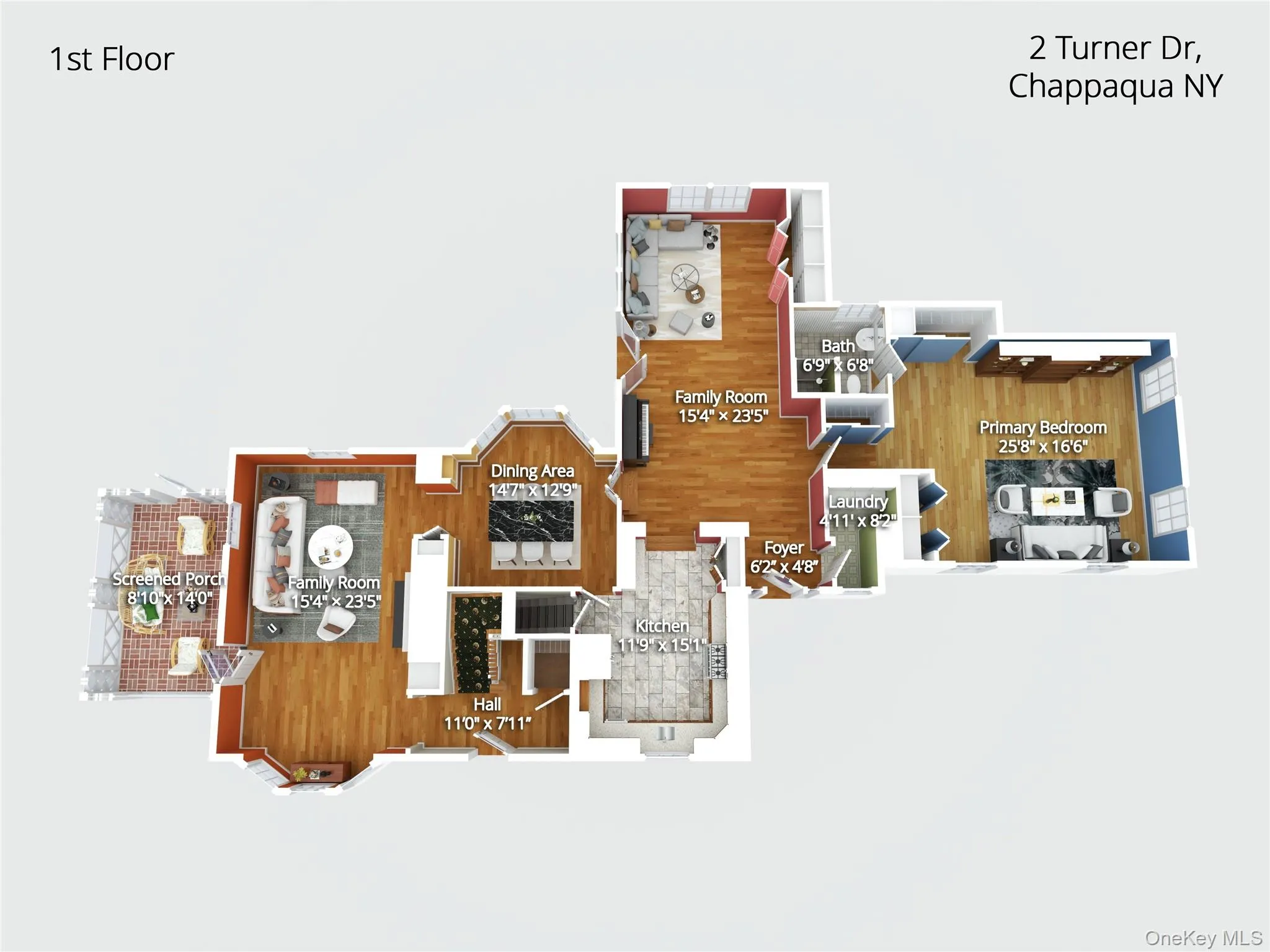 3D Floor Plan of First Floor 3D Floor Plan of First Floor