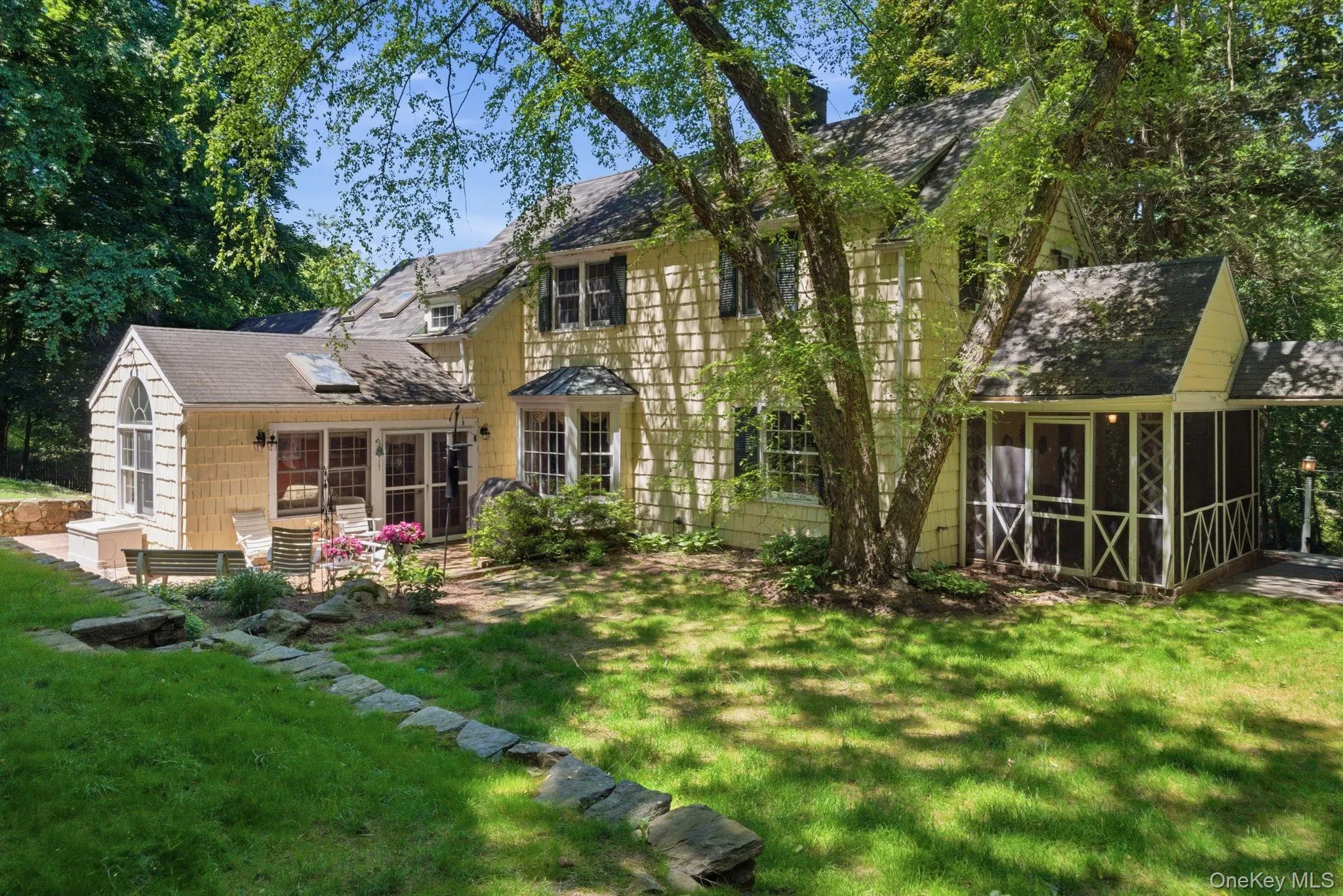 Nearly three-quarters of an acre of private yard space backed by mature trees gives this Seven Bridges property its standout setting. Nearly three-quarters of an acre of private yard space backed by mature trees gives this Seven Bridges property its standout setting.