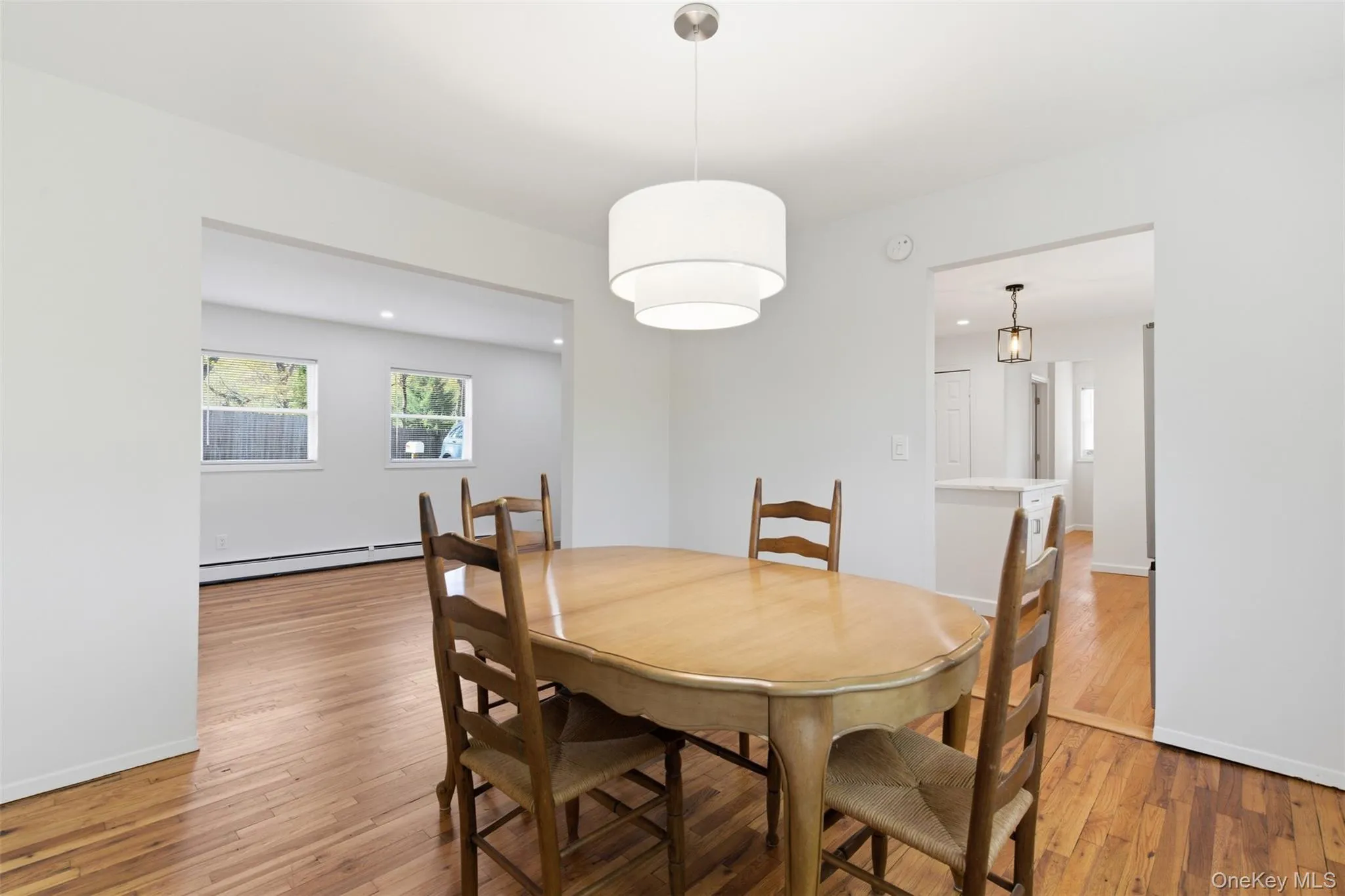 Dining room with easy access to living room and kitchen Dining room with easy access to living room and kitchen