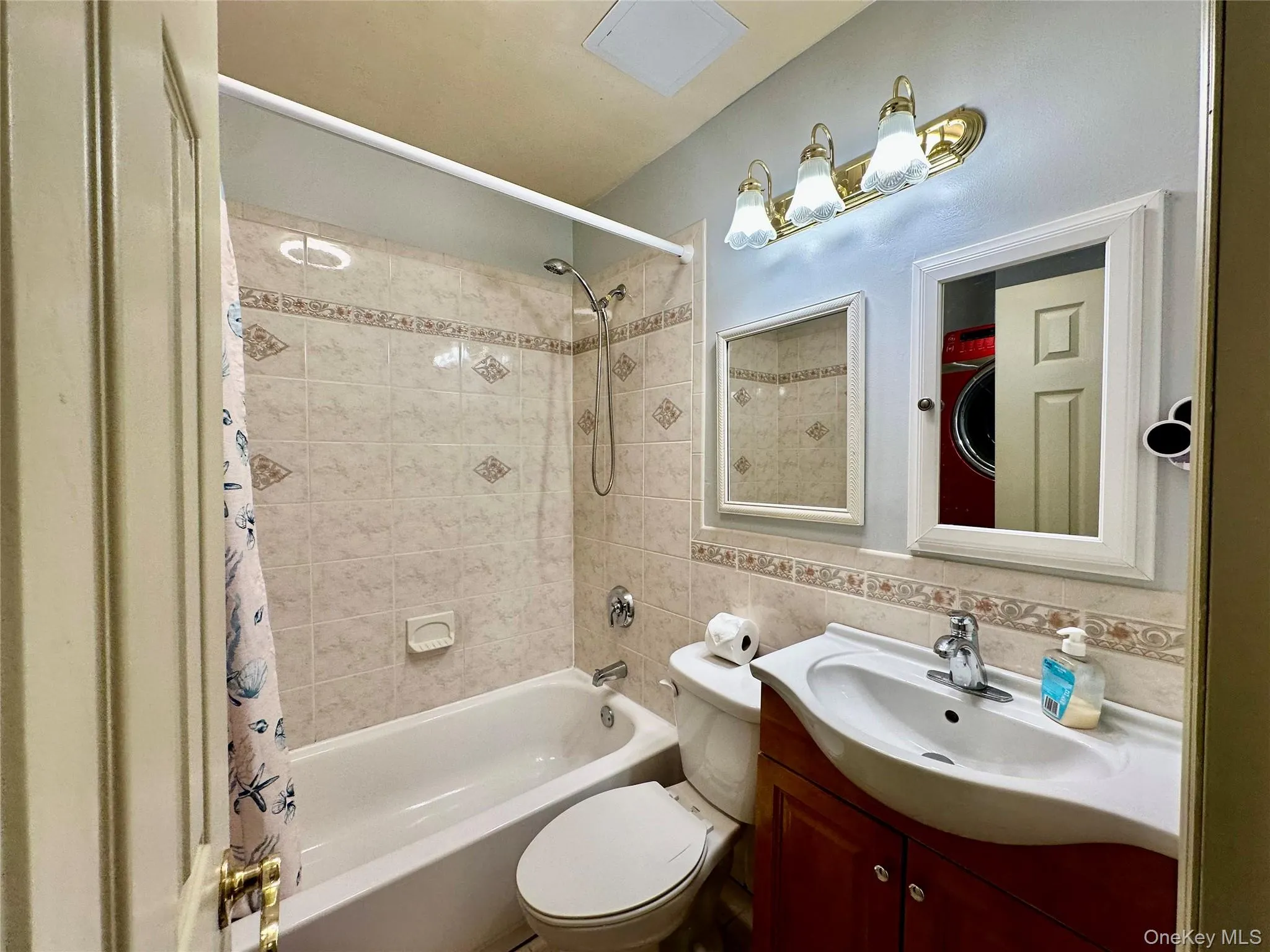 Full Bathroom with Washer and Dryer Full Bathroom with Washer and Dryer