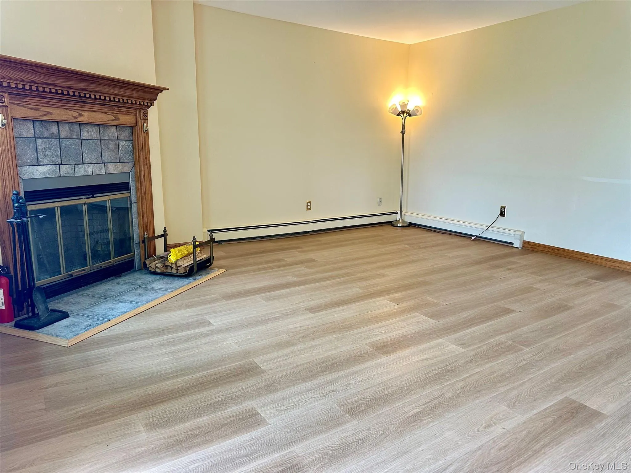 Living Room with wood burning Fireplace Living Room with wood burning Fireplace