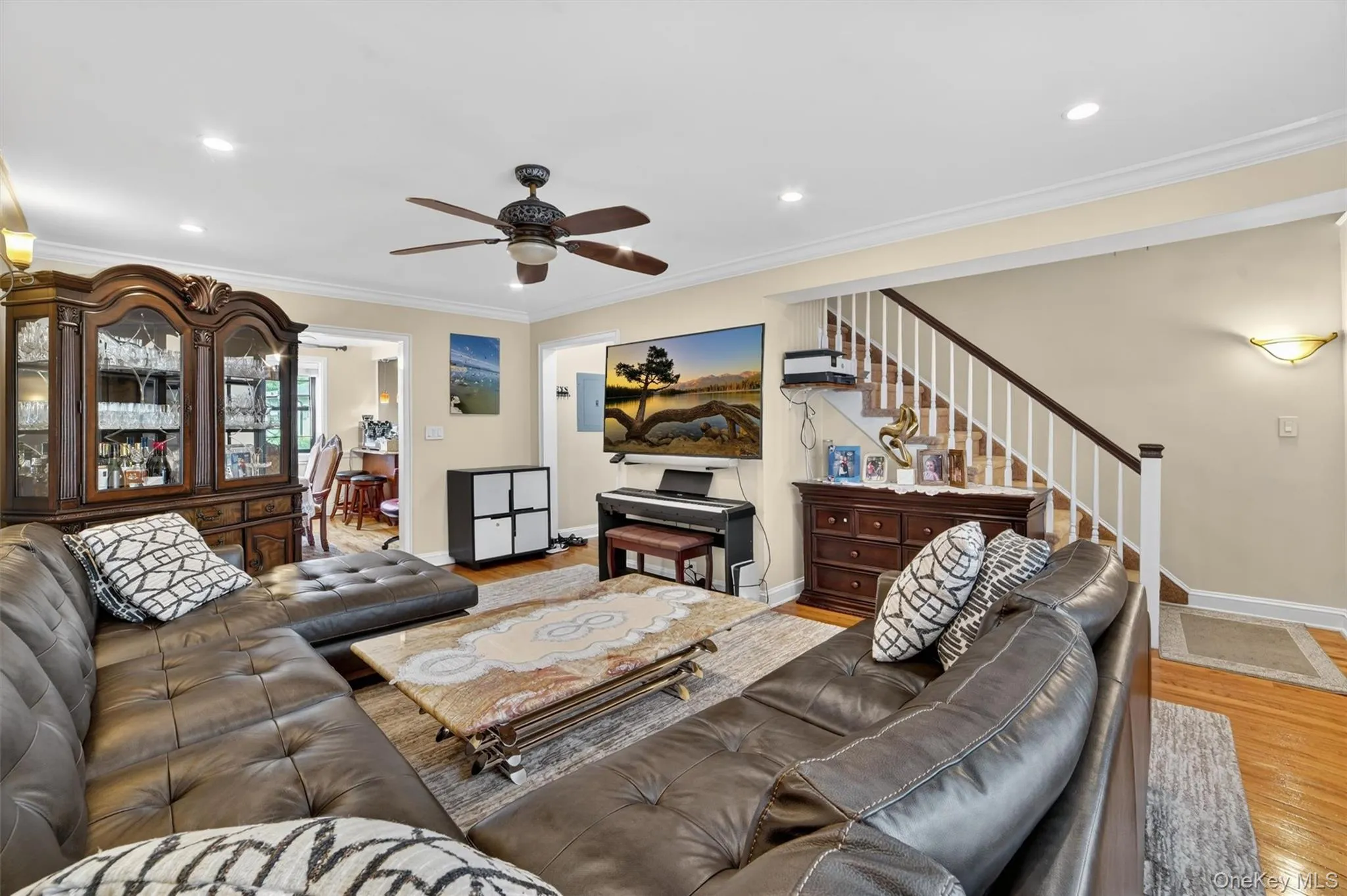 Crown molding throughout Crown molding throughout