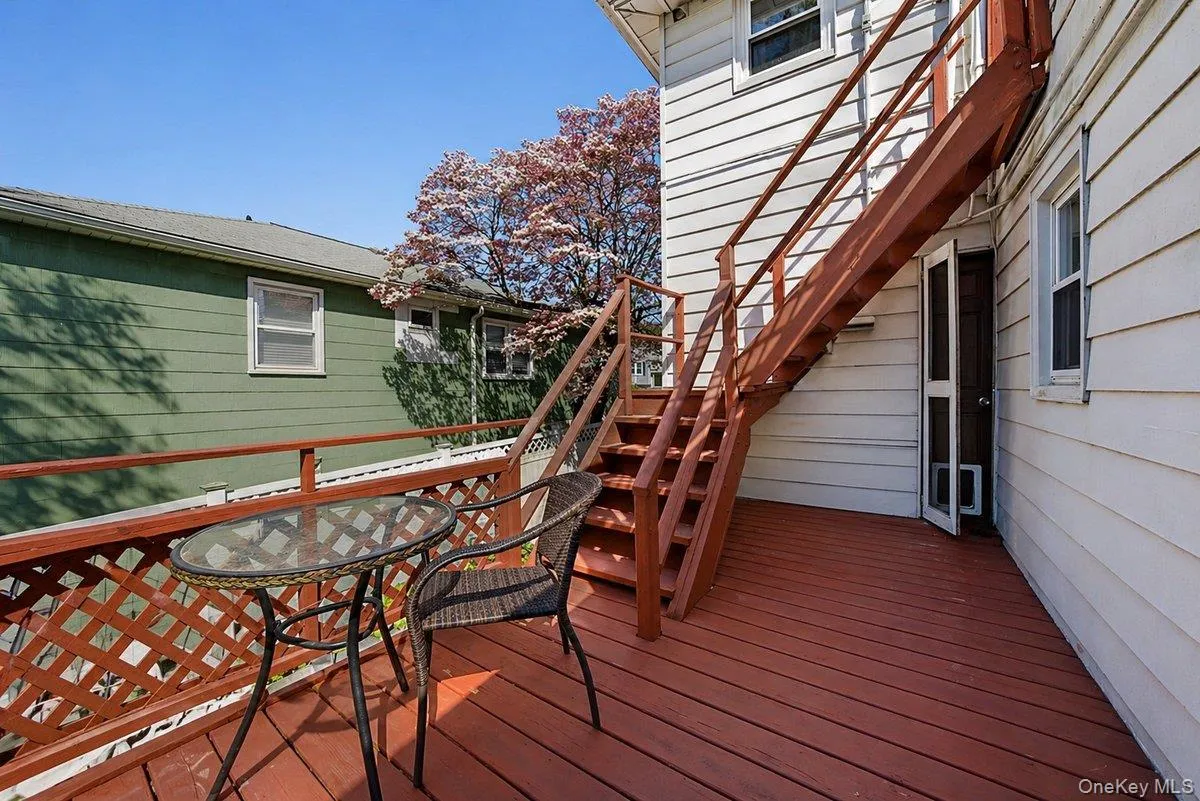 Deck off Sunroom on from the First Floor Deck off Sunroom on from the First Floor