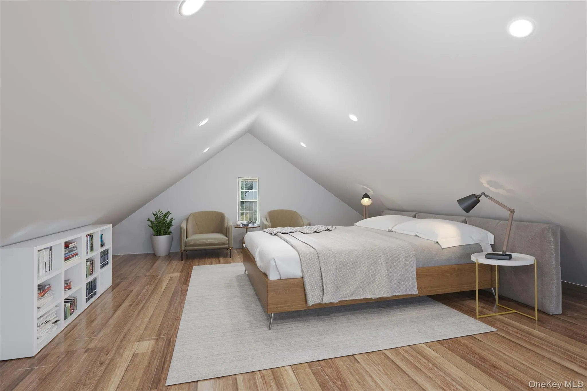 The attic is not finished. Virtually staged potential of finished space. The attic is not finished. Virtually staged potential of finished space.