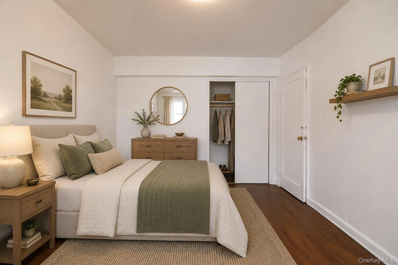 Virtually staged bedroom Virtually staged bedroom