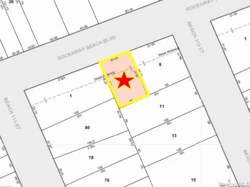 Survey Plat. Illustrating the property's parcel boundaries and dimensions within a block layout Survey Plat. Illustrating the property's parcel boundaries and dimensions within a block layout
