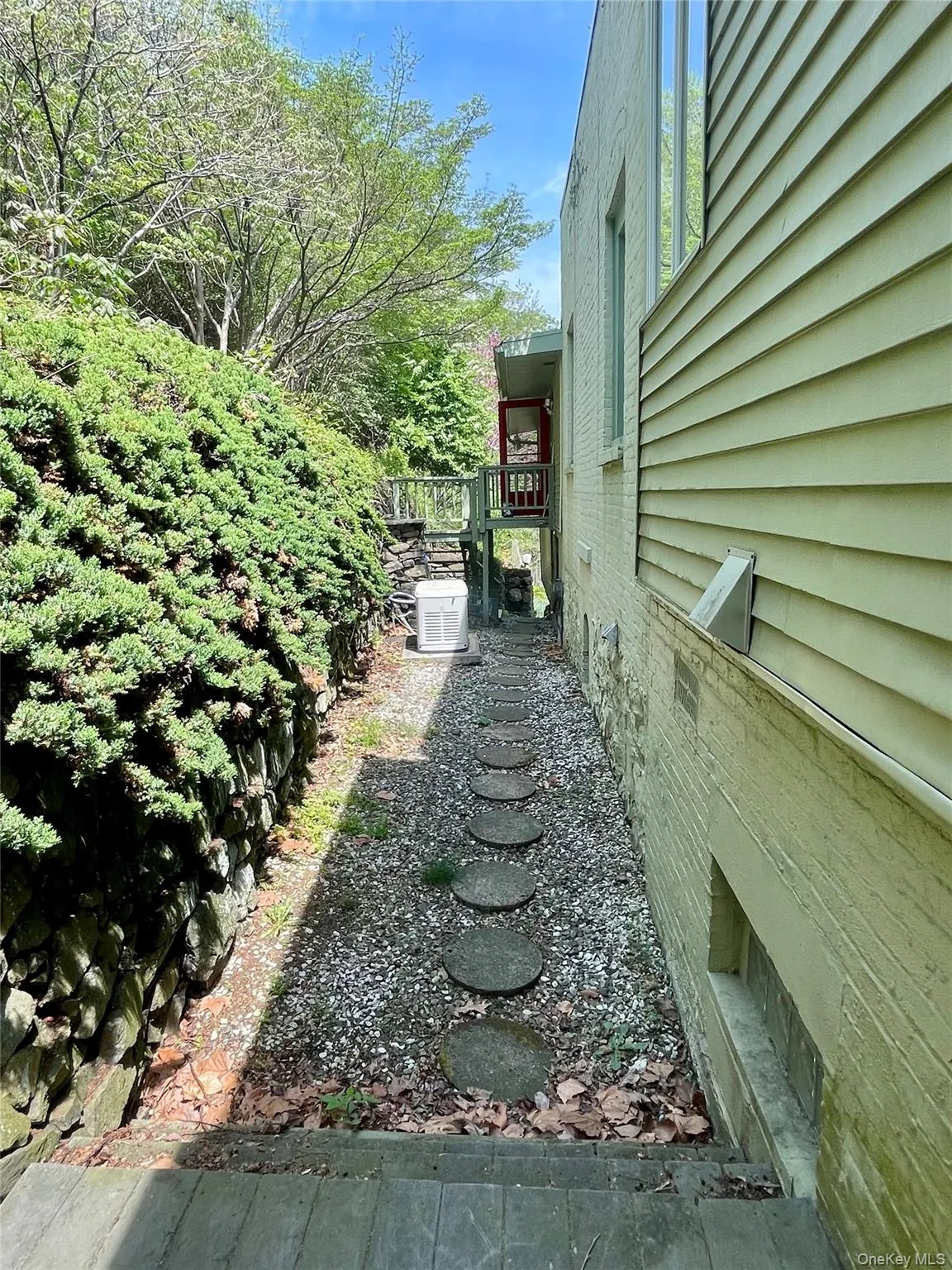 Back of the house walk way Back of the house walk way