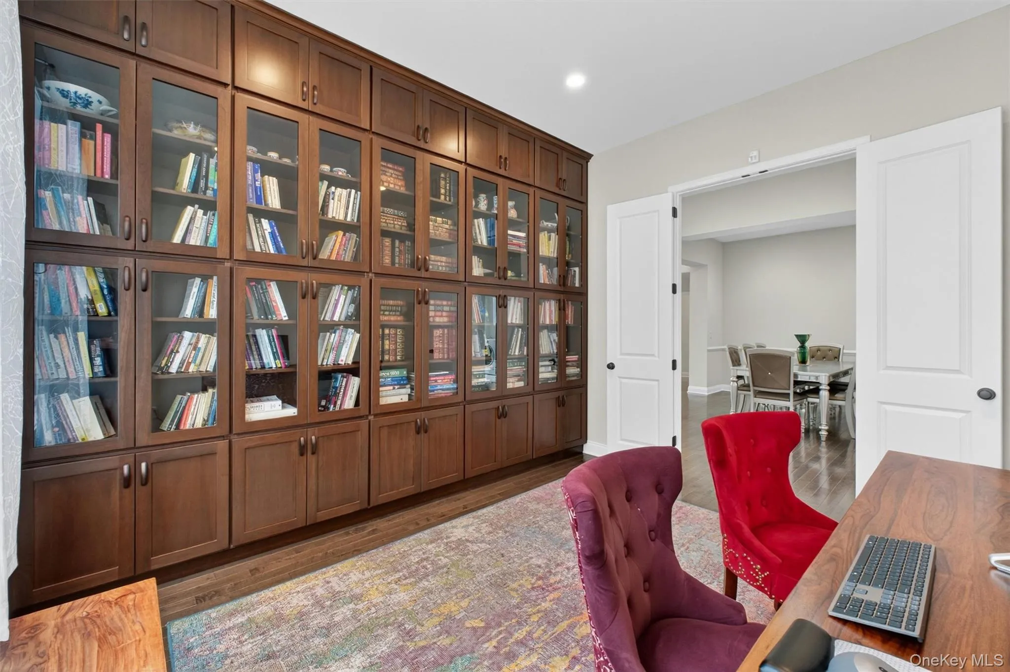 Library/office with built in bookcases Library/office with built in bookcases