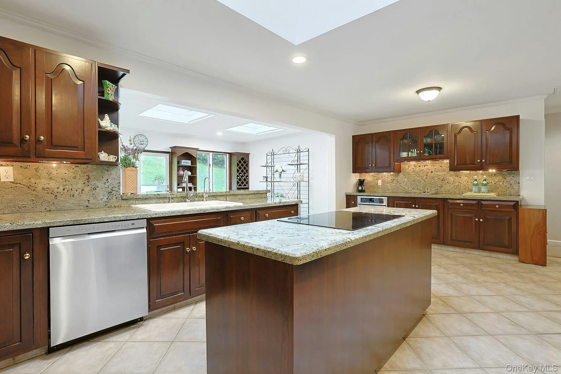 Light and Spacious Center Island with Operable Skylight Light and Spacious Center Island with Operable Skylight