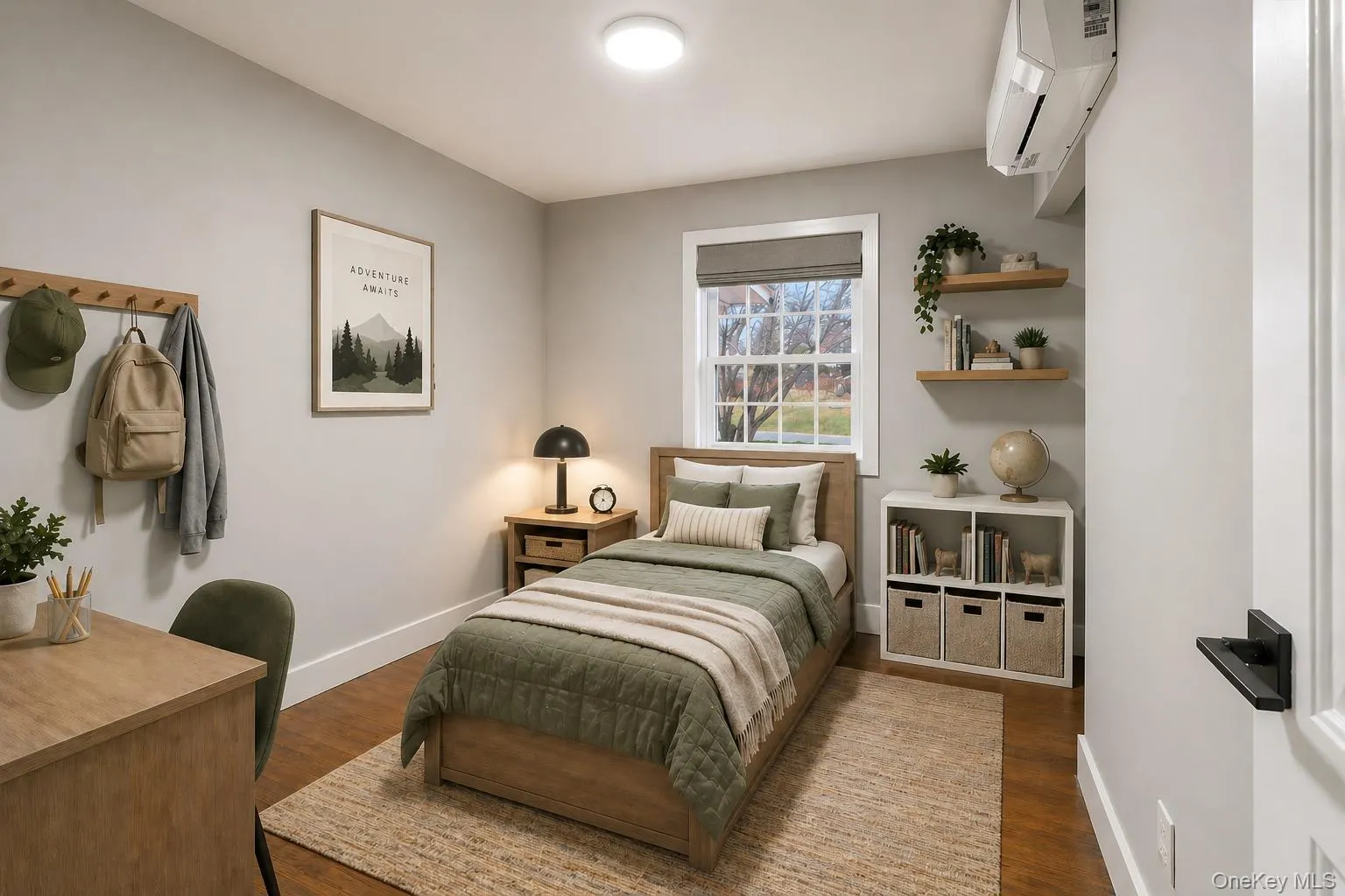 3rd bedroom (main floor)staged. 3rd bedroom (main floor)staged.