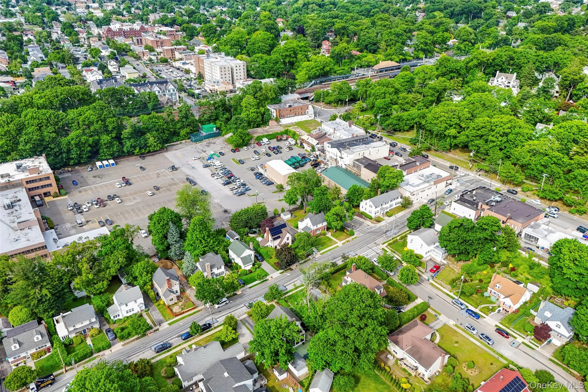 look carefully and you can see the train coming through. The house is in the lower left hand side of this photo. look carefully and you can see the train coming through. The house is in the lower left hand side of this photo.