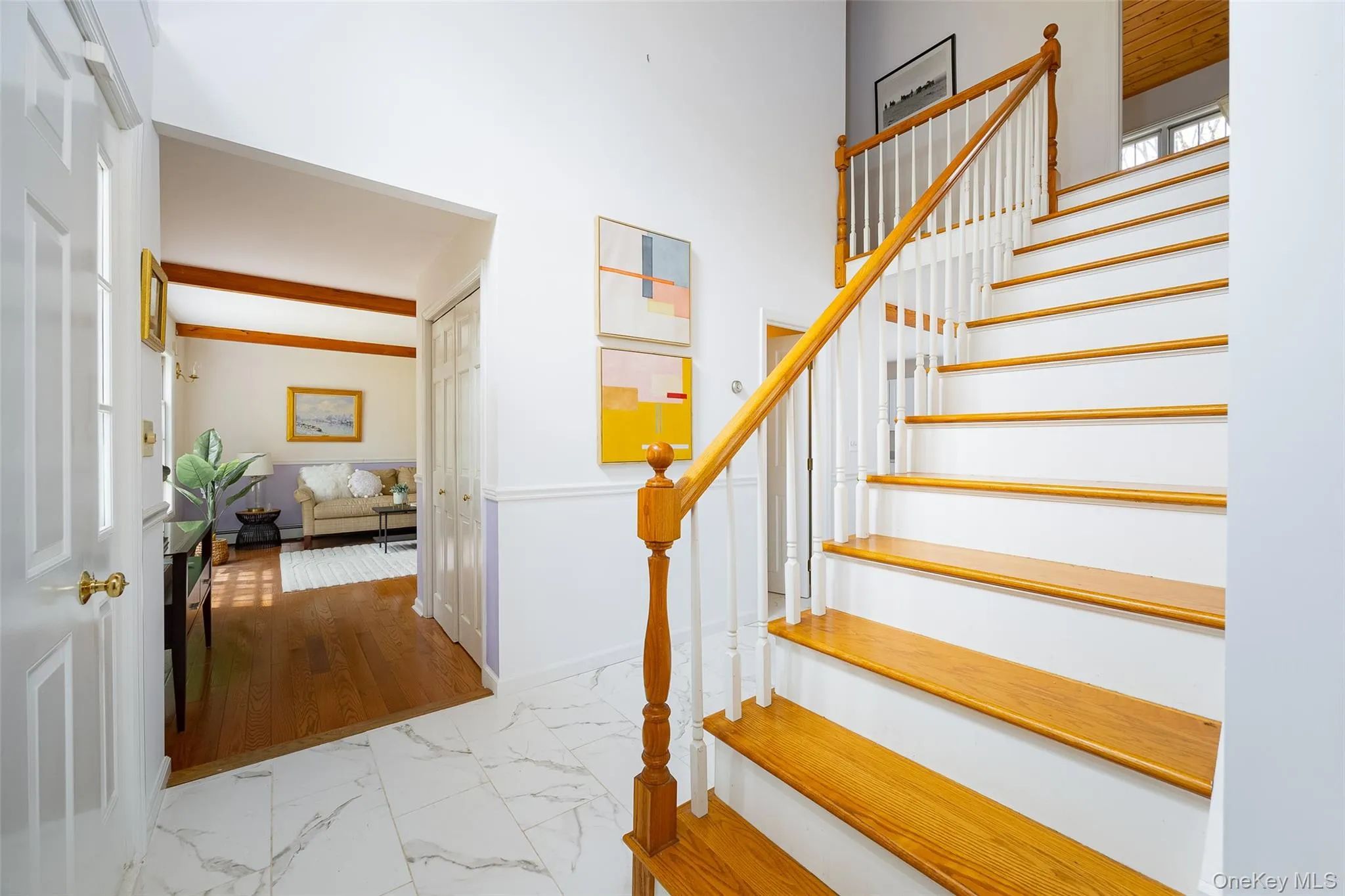 Main staircase - Light & Bright with Tile Finishes... Main staircase - Light & Bright with Tile Finishes...