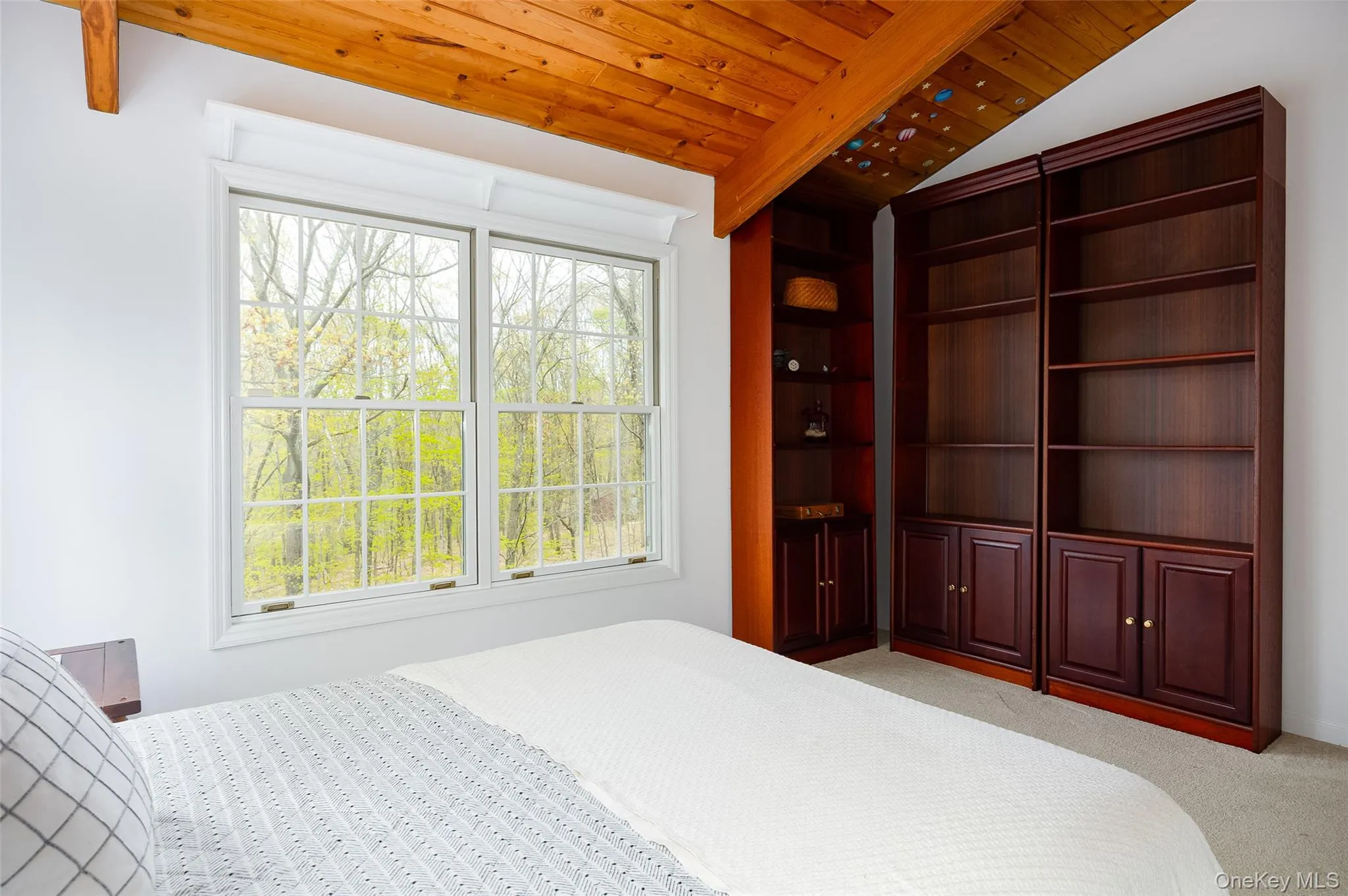 Guest Bedroom with Oversized Windows and Nature Views... Guest Bedroom with Oversized Windows and Nature Views...