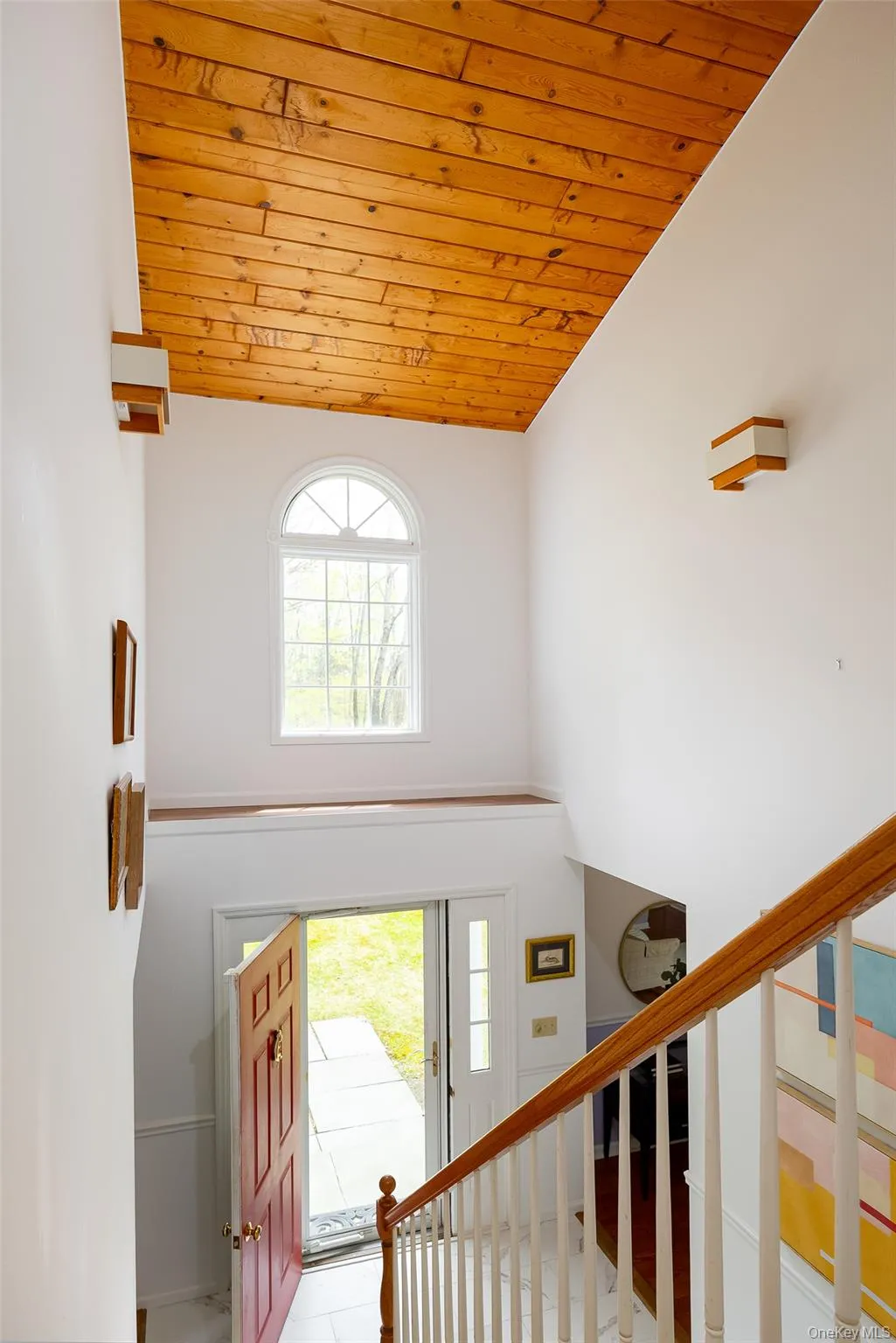Foyer - Vaulted Ceiling with Beautiful Natural Wood... Foyer - Vaulted Ceiling with Beautiful Natural Wood...